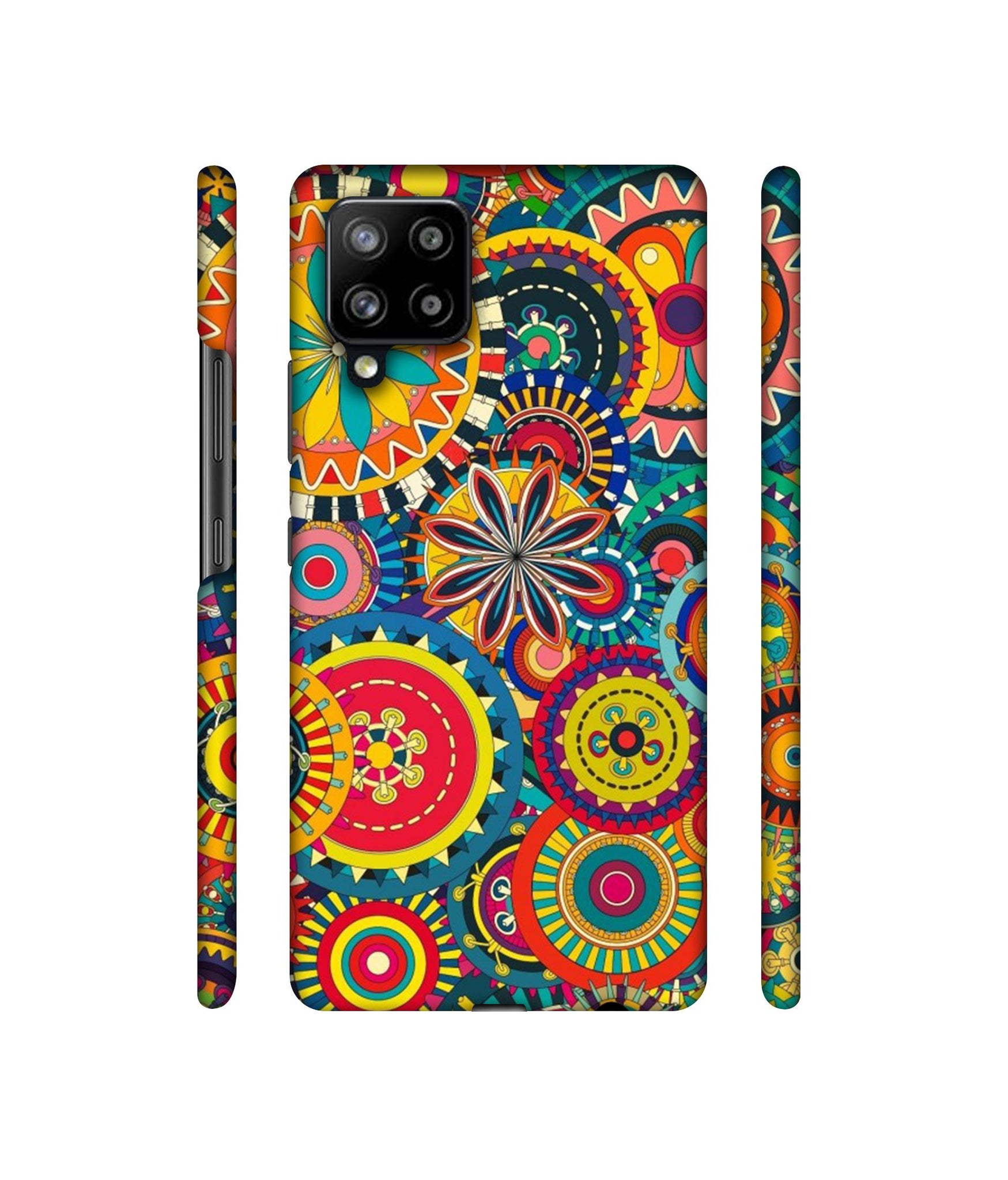 Ring Pattern Print Designer Hard Back Cover for Samsung Galaxy M42 5G / A42 5G