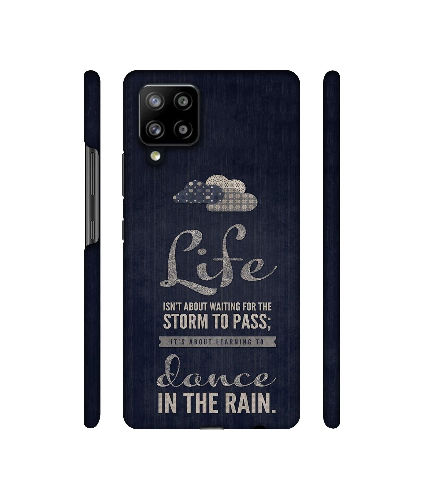 Life in The Rain Designer Hard Back Cover for Samsung Galaxy M42 5G / A42 5G