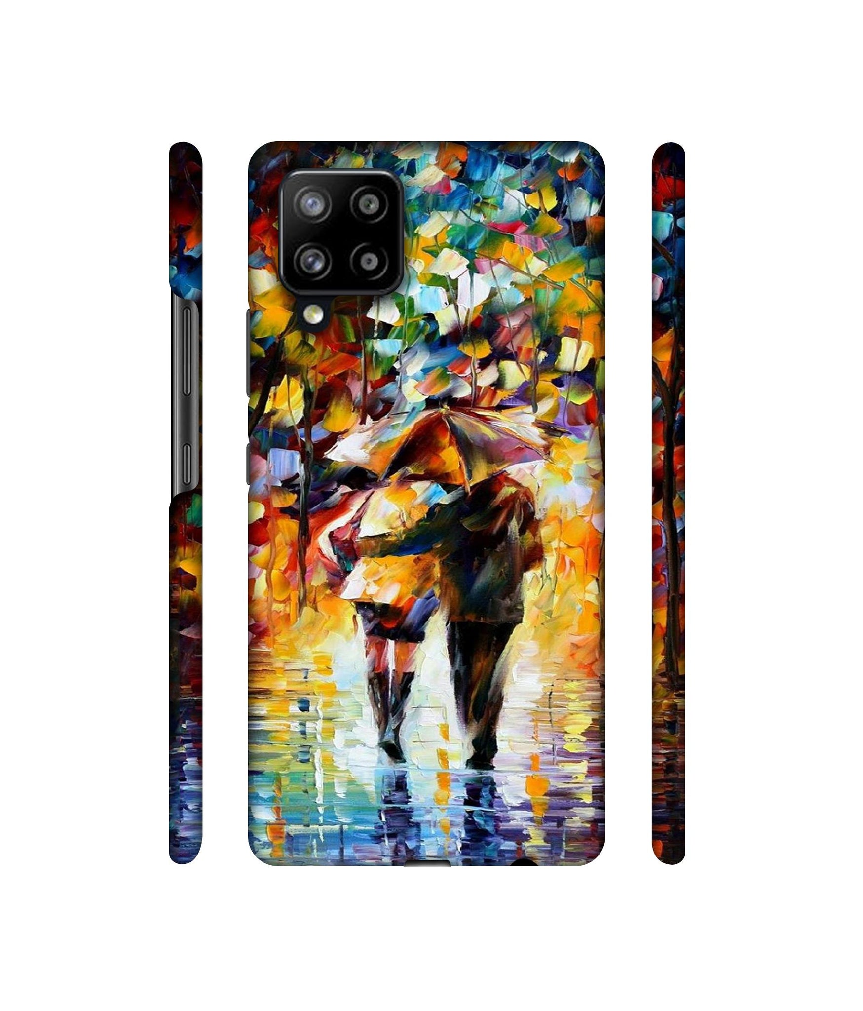 Paint Couple Pattern Designer Hard Back Cover for Samsung Galaxy M42 5G / A42 5G