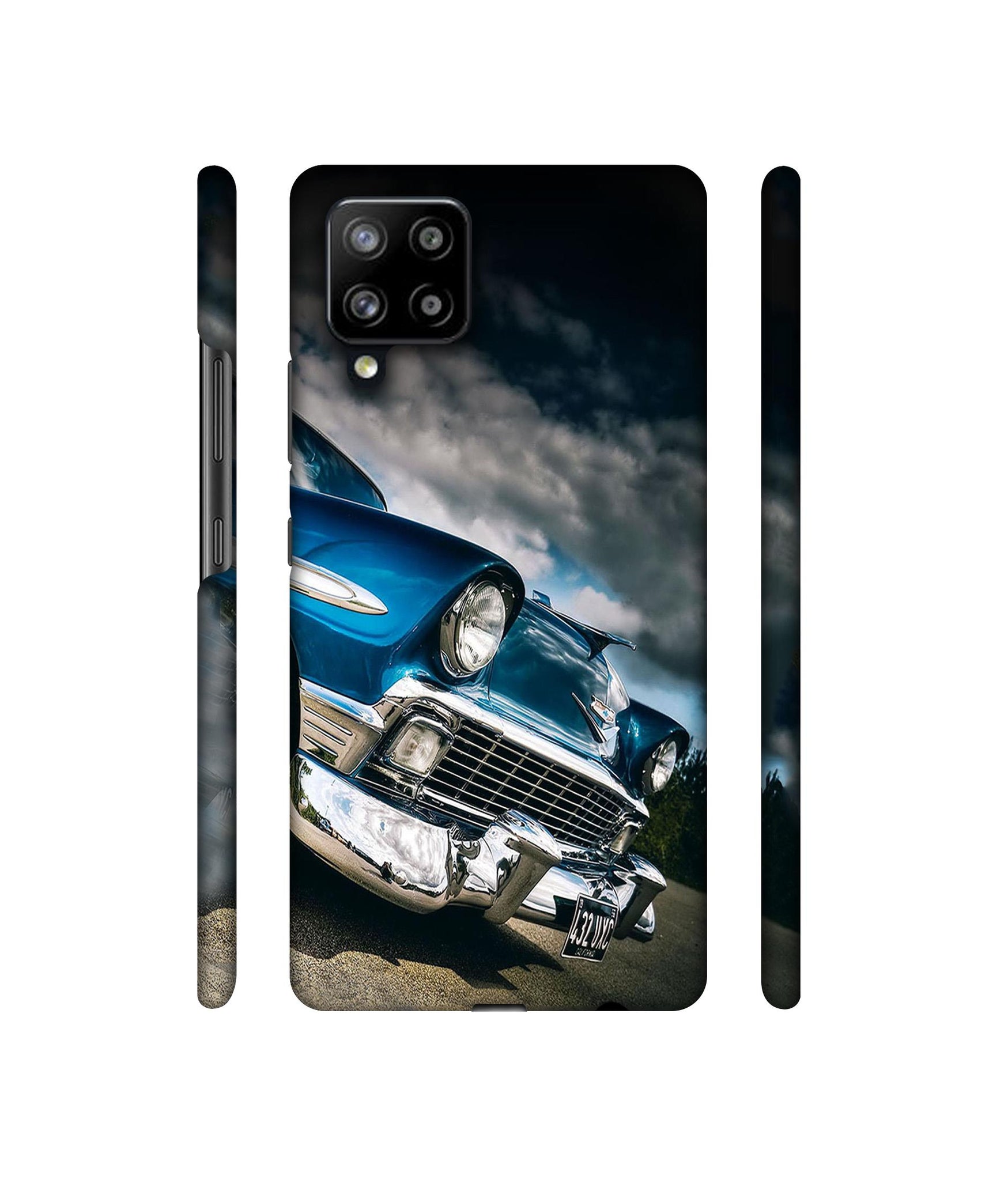 Vintage Car Pattern Designer Hard Back Cover for Samsung Galaxy M42 5G / A42 5G