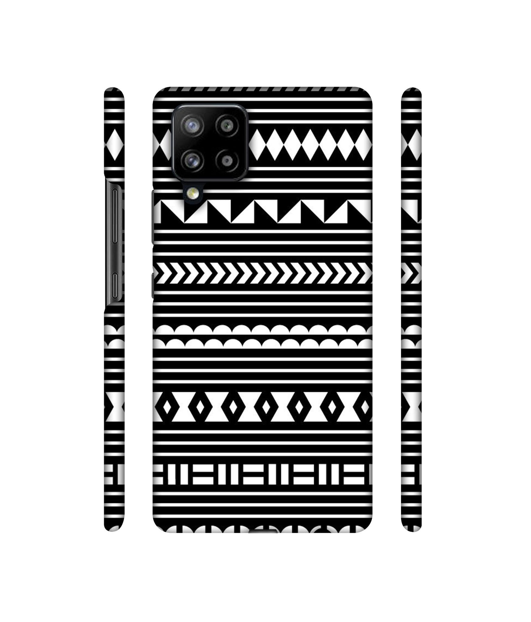 Black Pattern Designer Hard Back Cover for Samsung Galaxy M42 5G / A42 5G