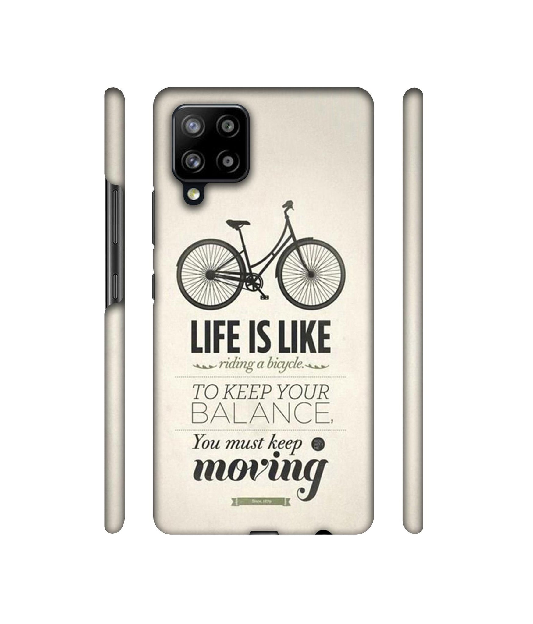 Life is Like Moving Designer Hard Back Cover for Samsung Galaxy M42 5G / A42 5G