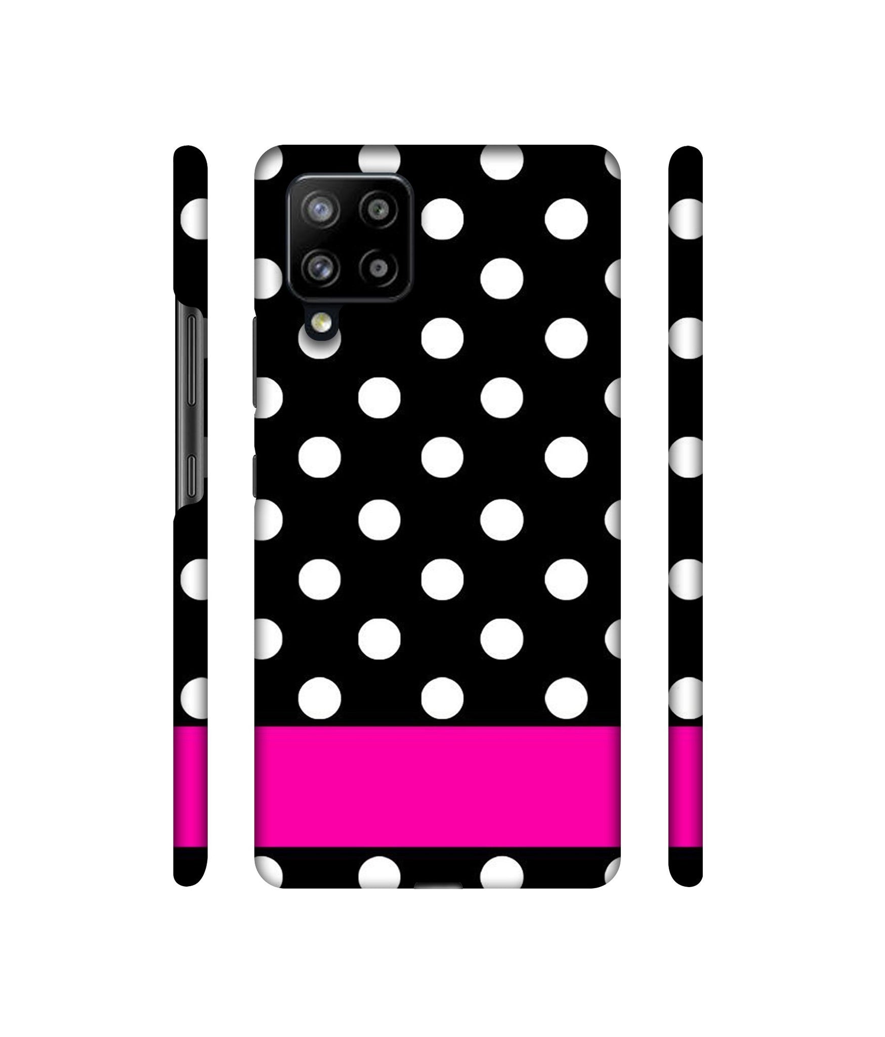 White Dots Pattern Designer Hard Back Cover for Samsung Galaxy M42 5G / A42 5G