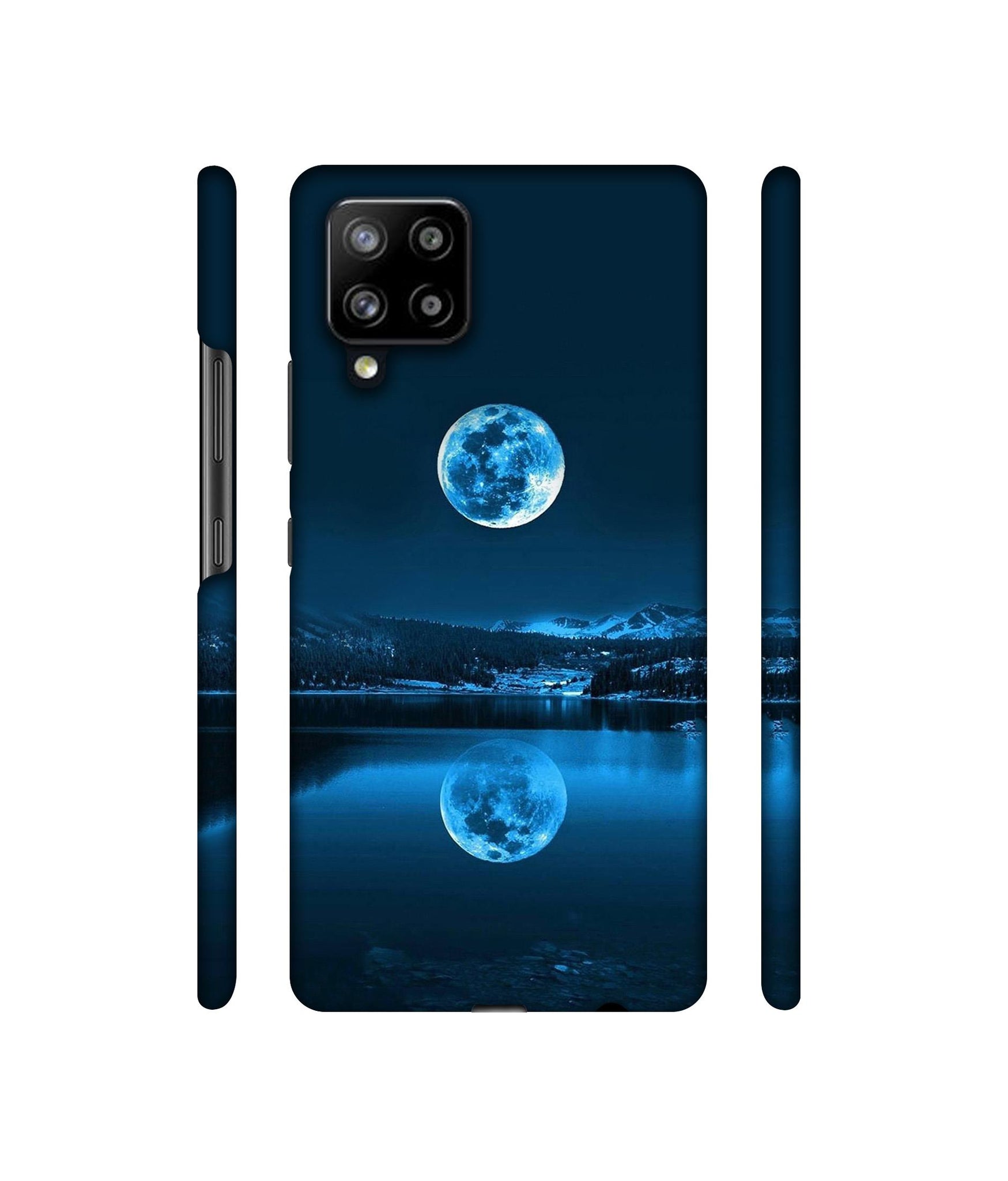 Moon Pattern Print Designer Hard Back Cover for Samsung Galaxy M42 5G / A42 5G