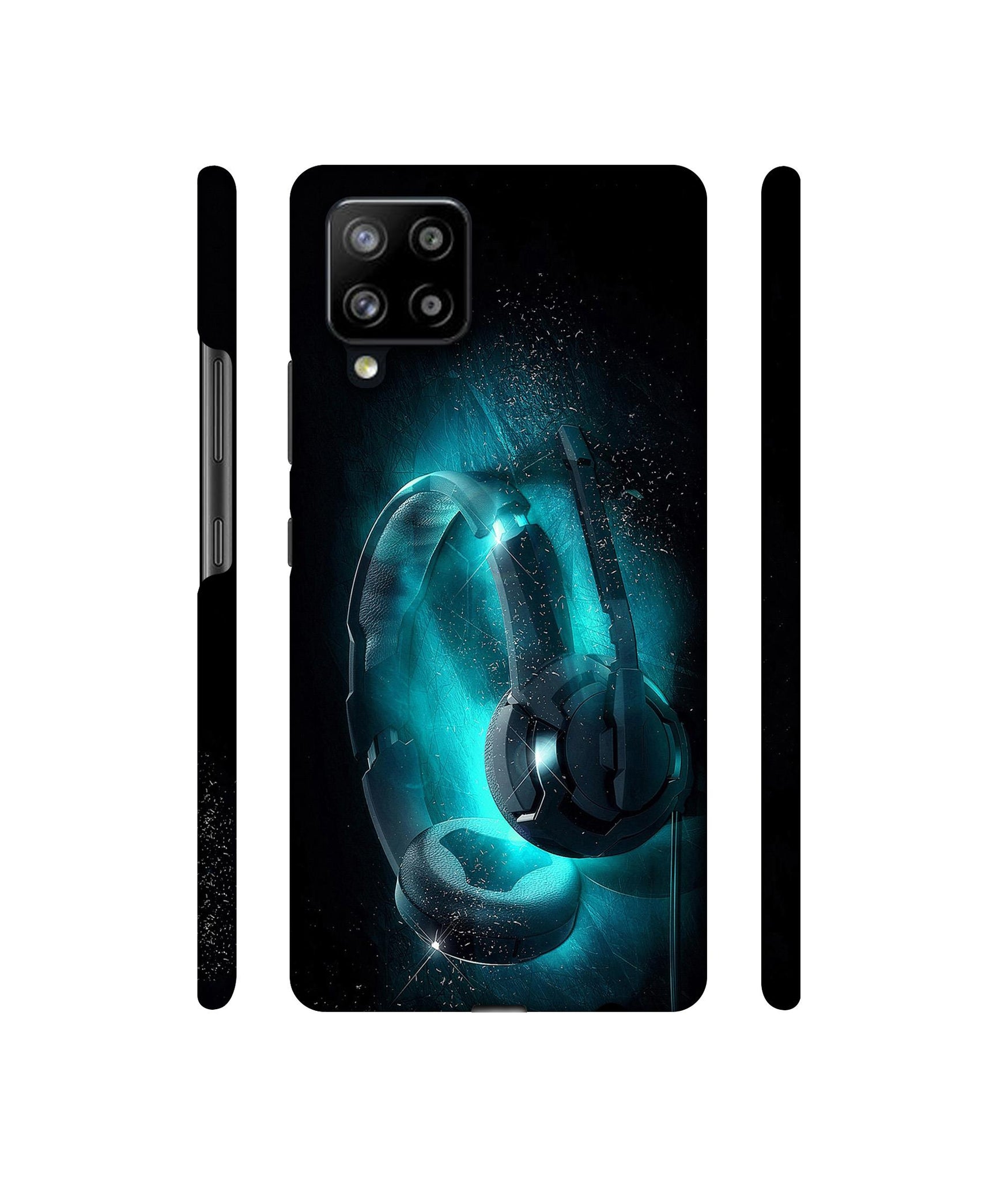 Cool Headphone Designer Hard Back Cover for Samsung Galaxy M42 5G / A42 5G