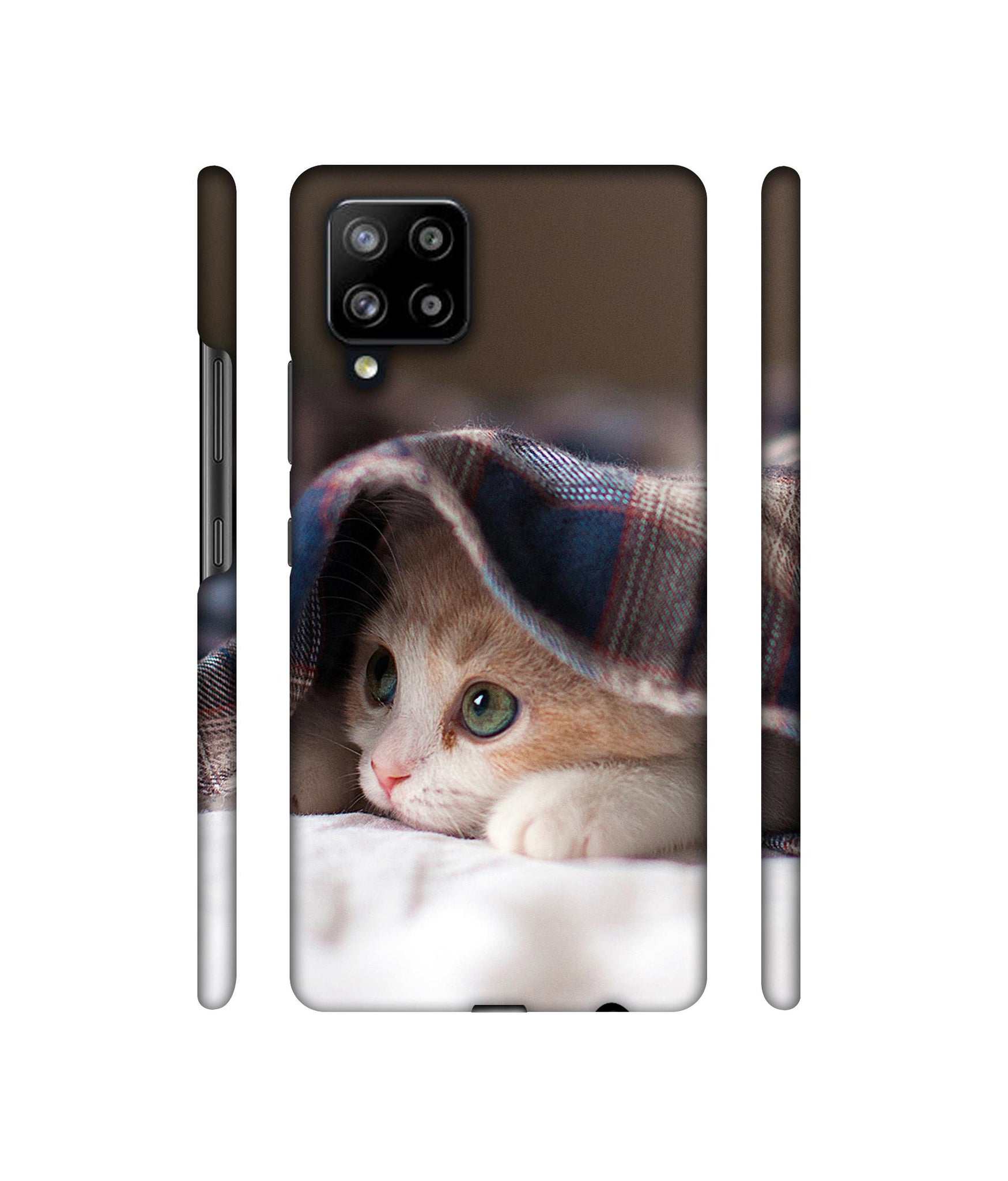 Sleepy Kitten Designer Hard Back Cover for Samsung Galaxy M42 5G / A42 5G