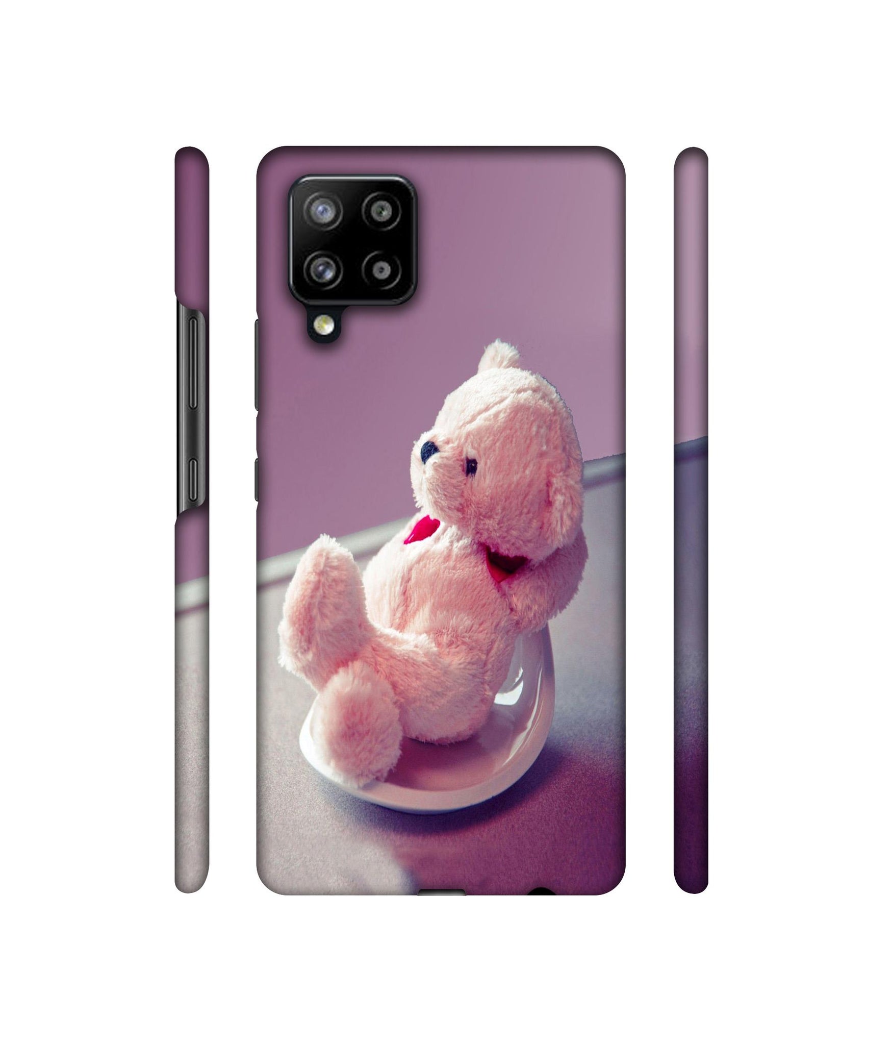 Cute Teddy Bear Designer Hard Back Cover for Samsung Galaxy M42 5G / A42 5G