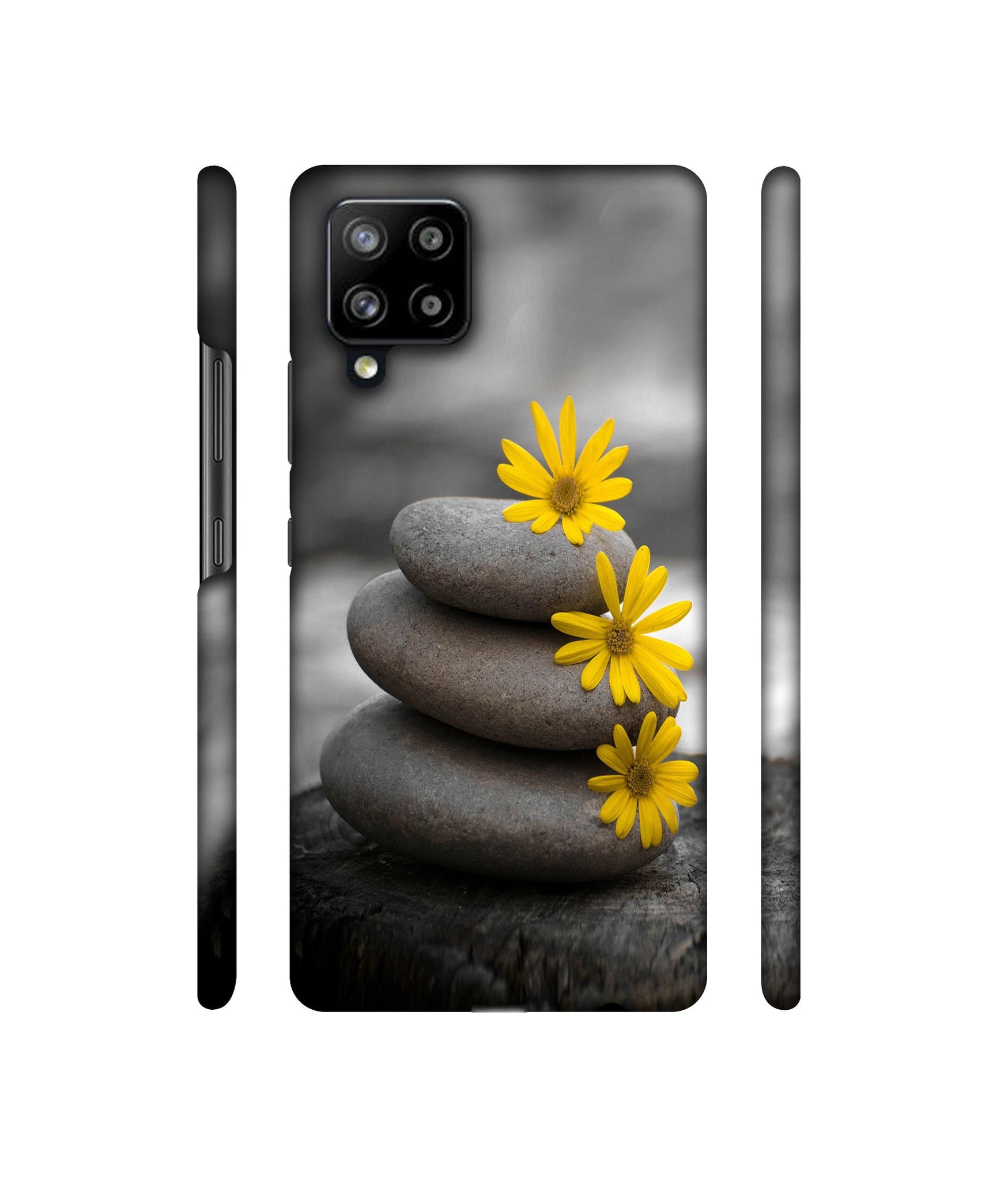Stones And Flower Designer Hard Back Cover for Samsung Galaxy M42 5G / A42 5G