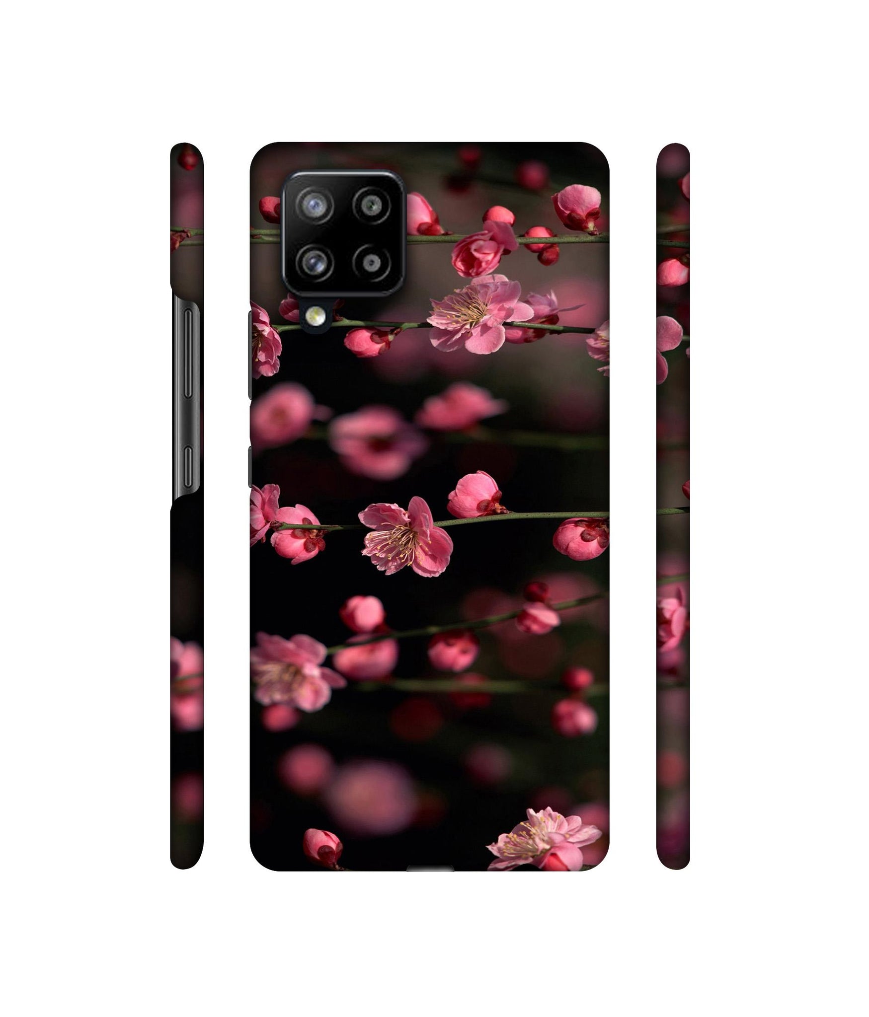 Pink Flowers Designer Hard Back Cover for Samsung Galaxy M42 5G / A42 5G