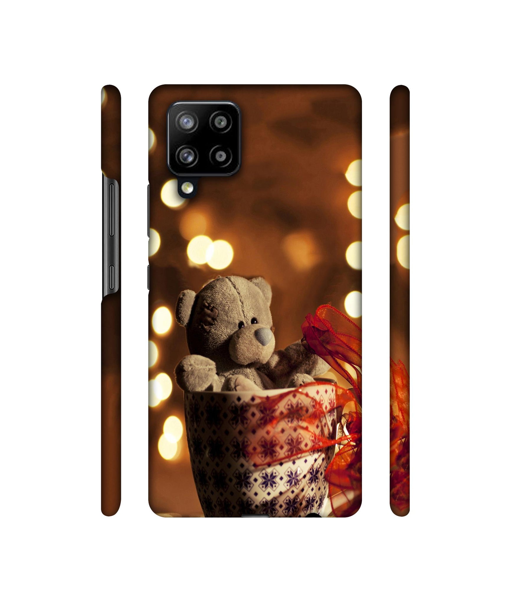 Teddy In Cup Designer Hard Back Cover for Samsung Galaxy M42 5G / A42 5G