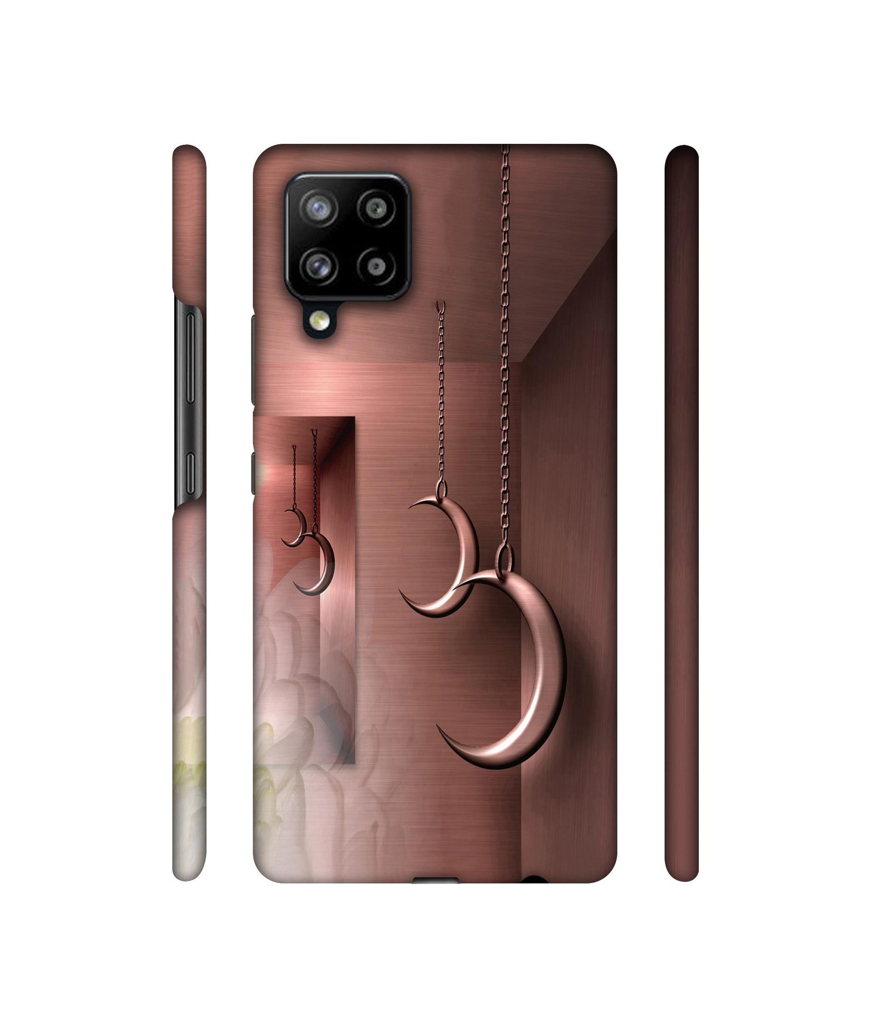 Flower Metal Designer Hard Back Cover for Samsung Galaxy M42 5G / A42 5G