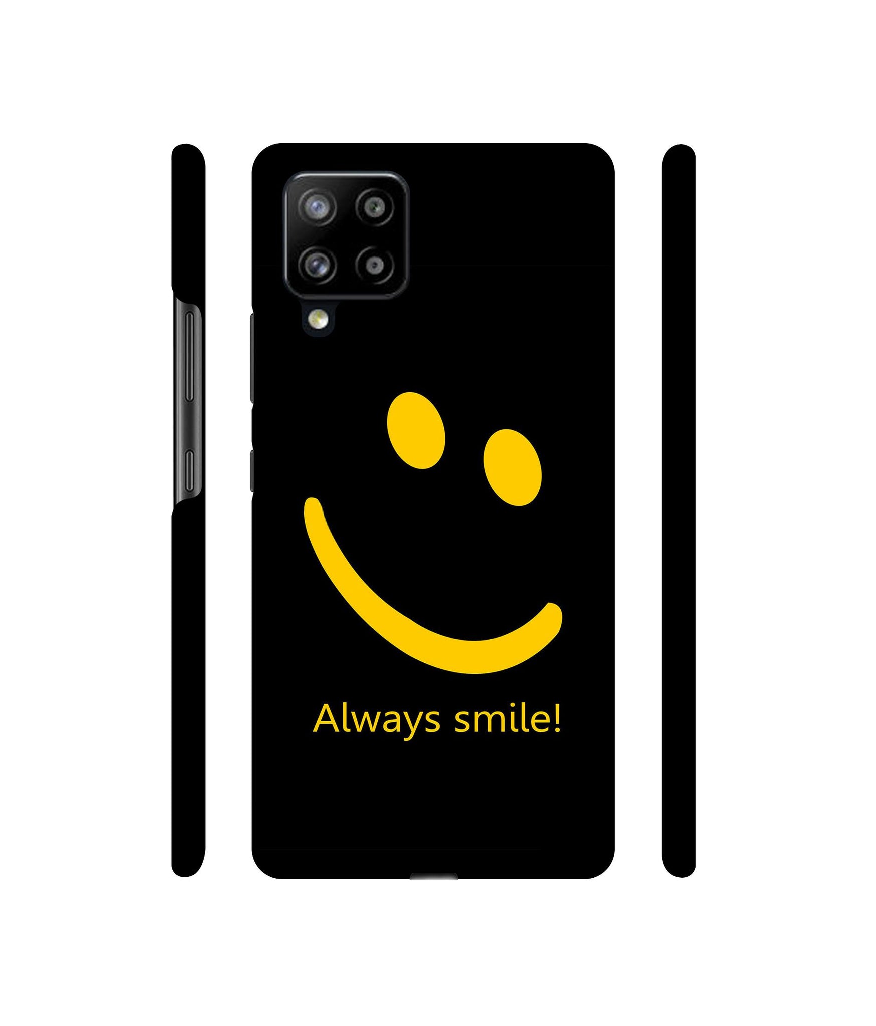 Always Smile Quote Designer Hard Back Cover for Samsung Galaxy M42 5G / A42 5G