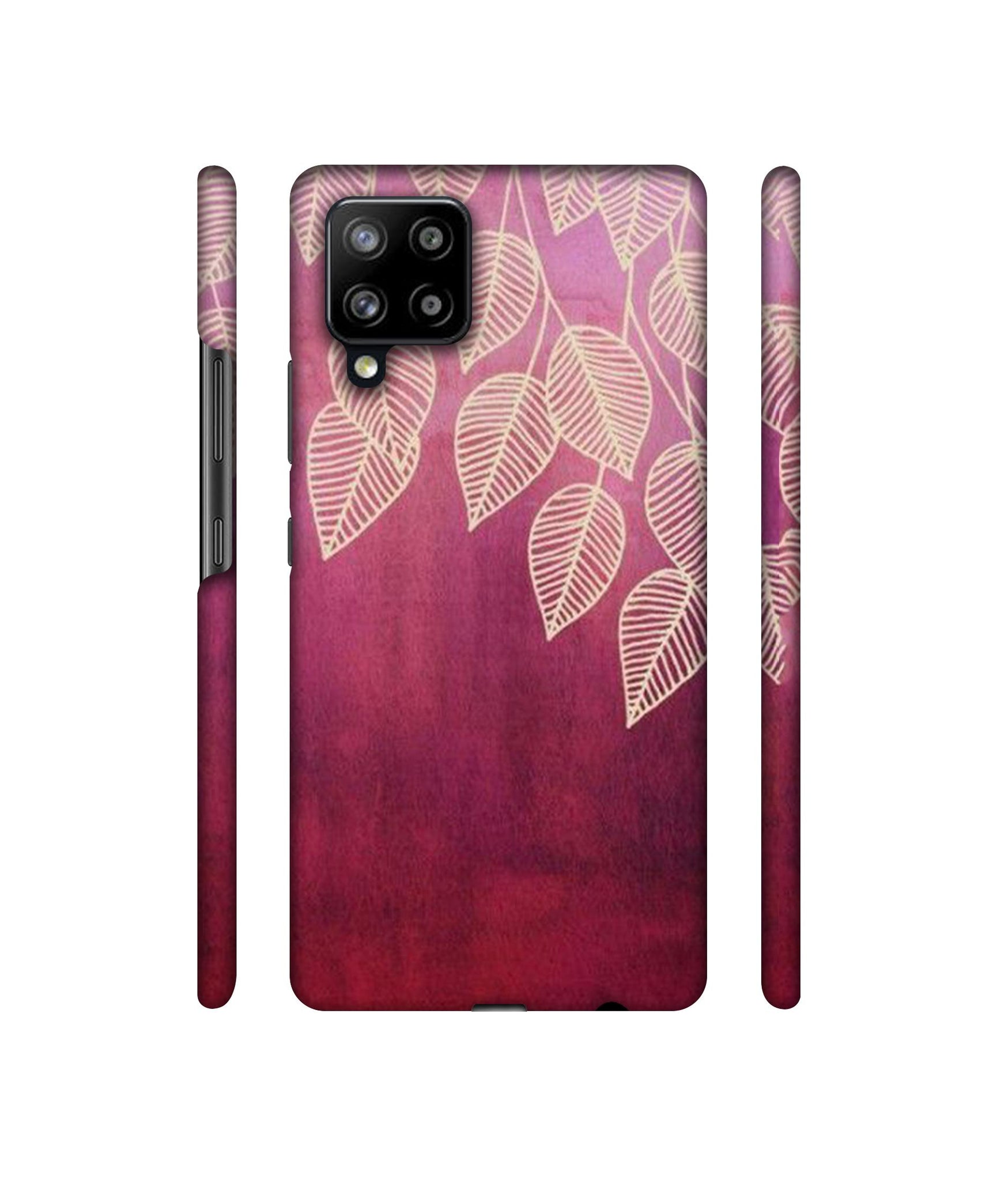 Leaf Pattern Designer Hard Back Cover for Samsung Galaxy M42 5G / A42 5G