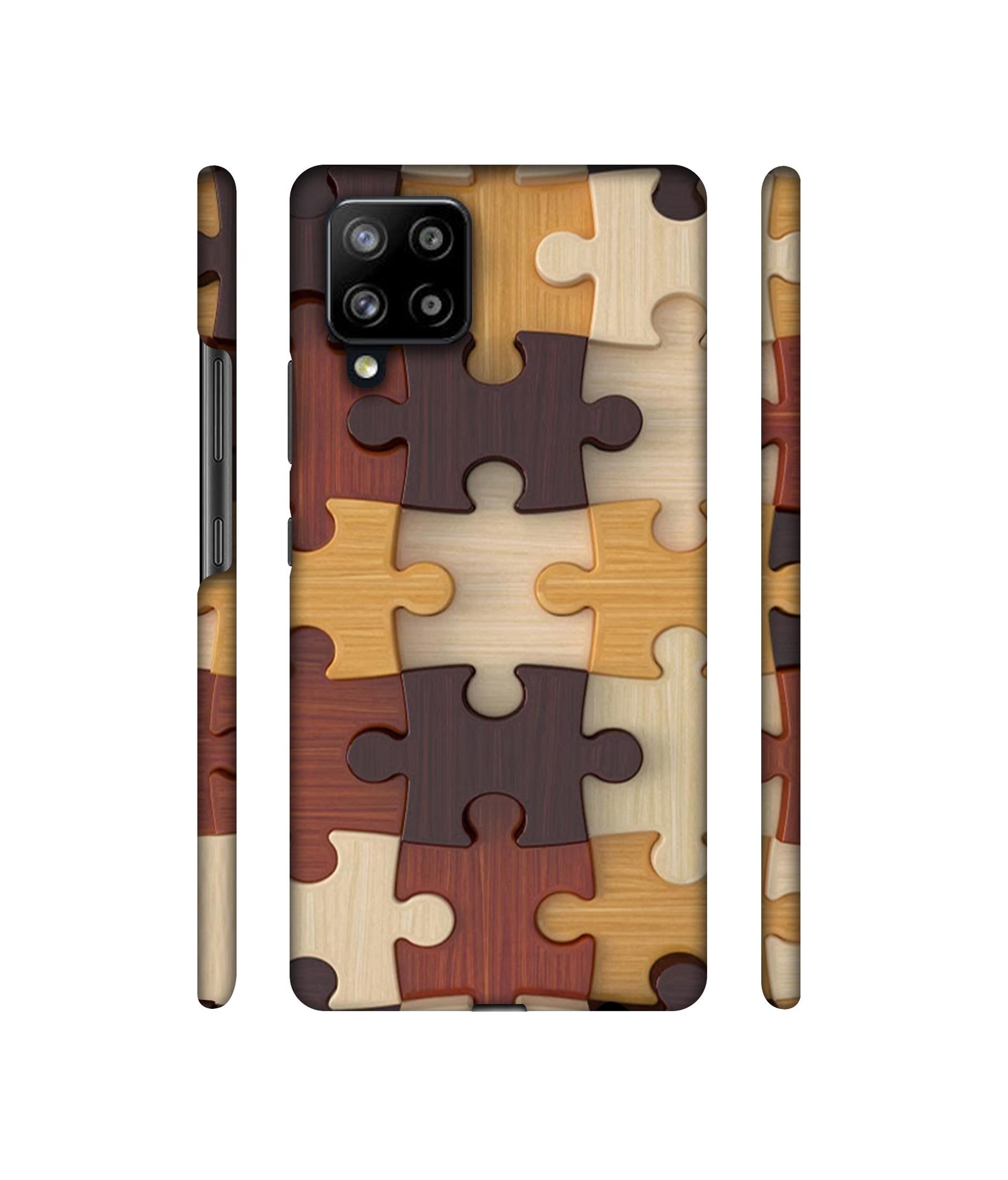Puzzle Pattern Designer Hard Back Cover for Samsung Galaxy M42 5G / A42 5G