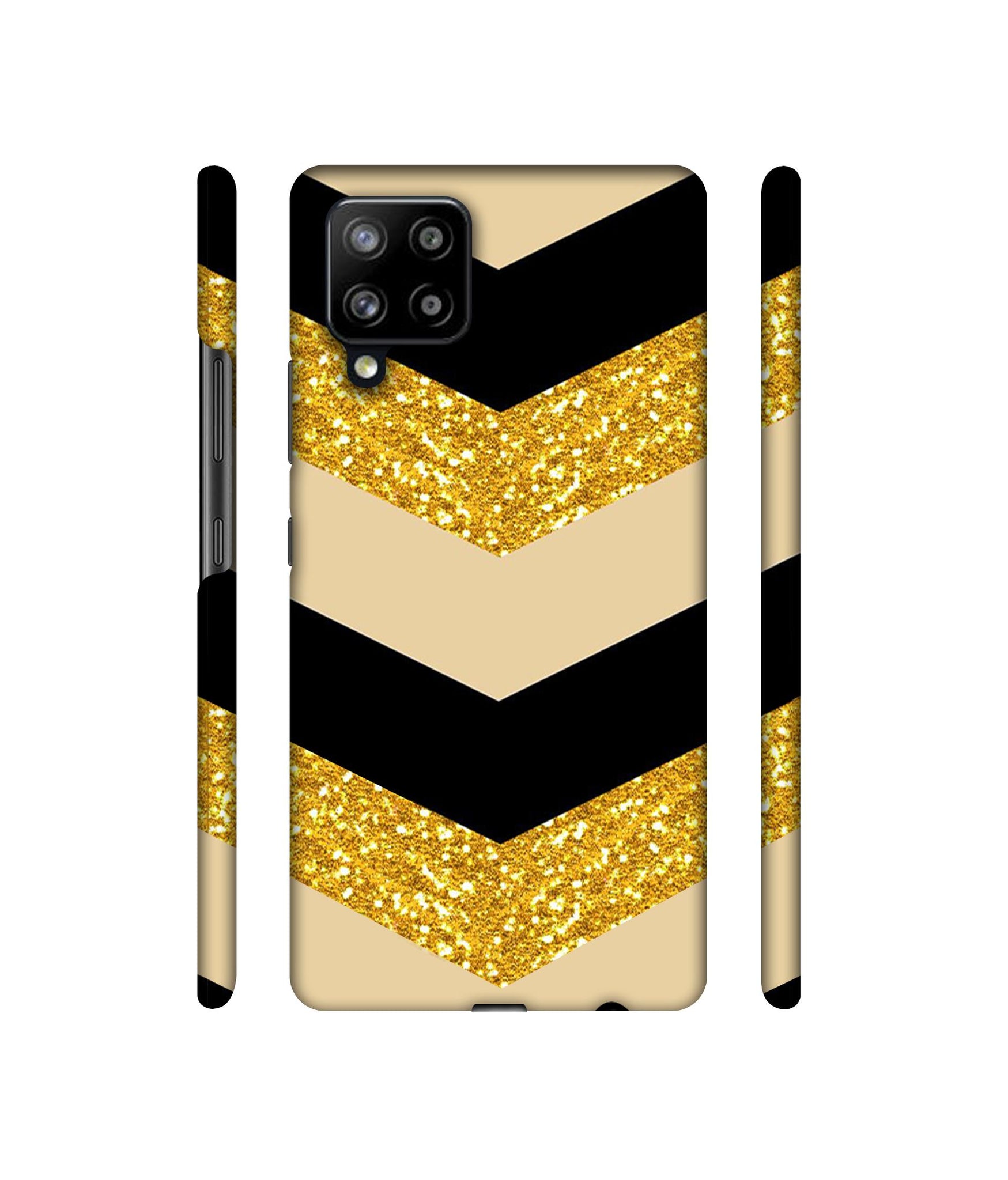 Black & Gold Designer Hard Back Cover for Samsung Galaxy M42 5G / A42 5G