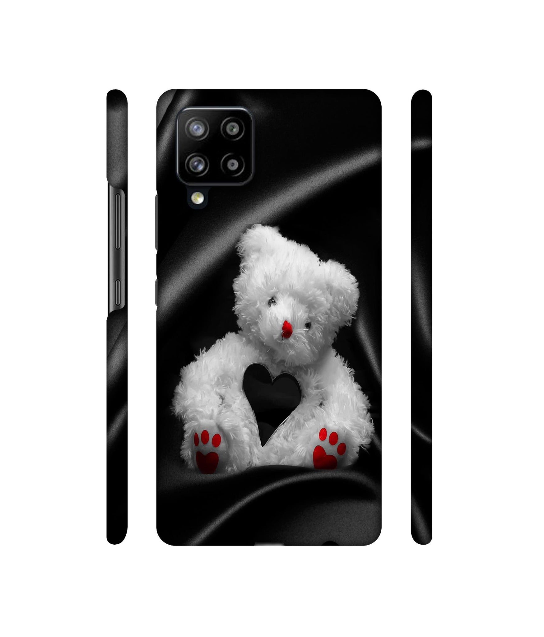 White Teddy Bear Designer Hard Back Cover for Samsung Galaxy M42 5G / A42 5G