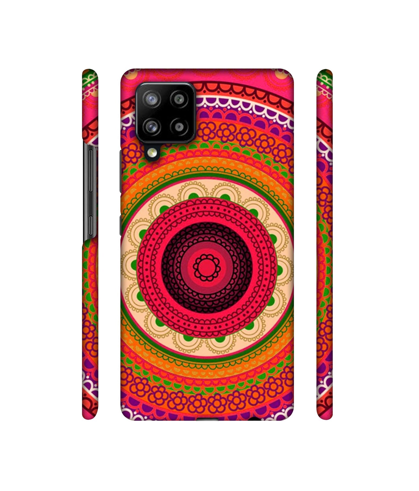 Round Rangoli Designer Hard Back Cover for Samsung Galaxy M42 5G / A42 5G