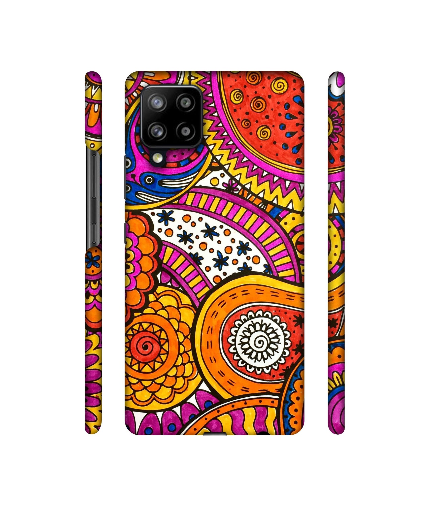 Rangoli Paisley Art Designer Hard Back Cover for Samsung Galaxy M42 5G / A42 5G