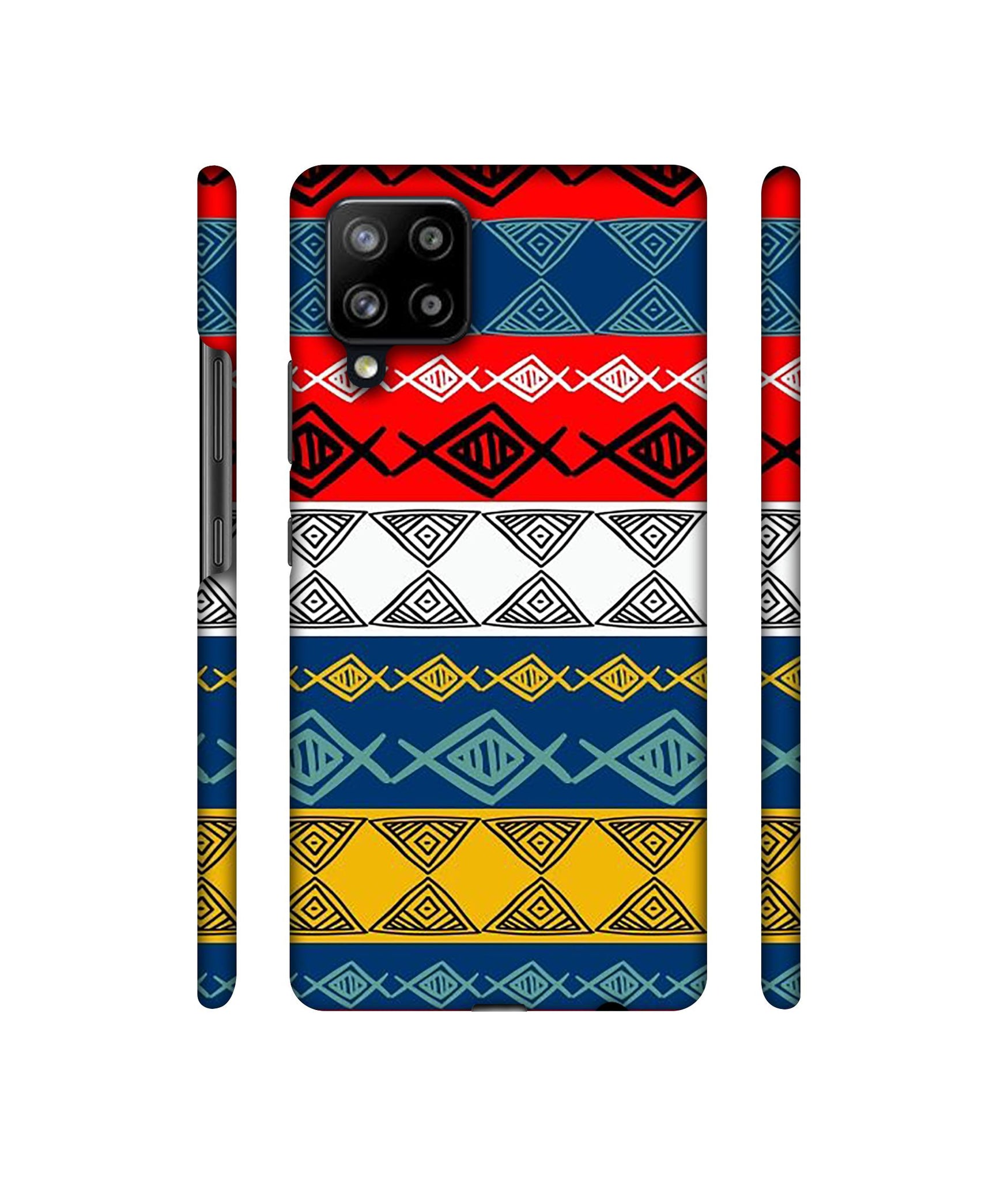 Colorful Hand Made Rangoli Art Designer Hard Back Cover for Samsung Galaxy M42 5G / A42 5G