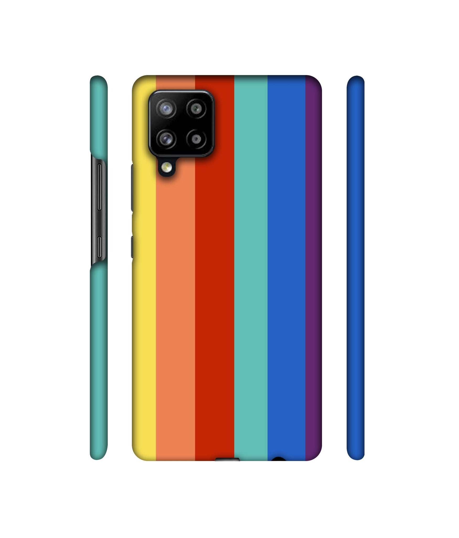 Rainbow Colors Designer Hard Back Cover for Samsung Galaxy M42 5G / A42 5G