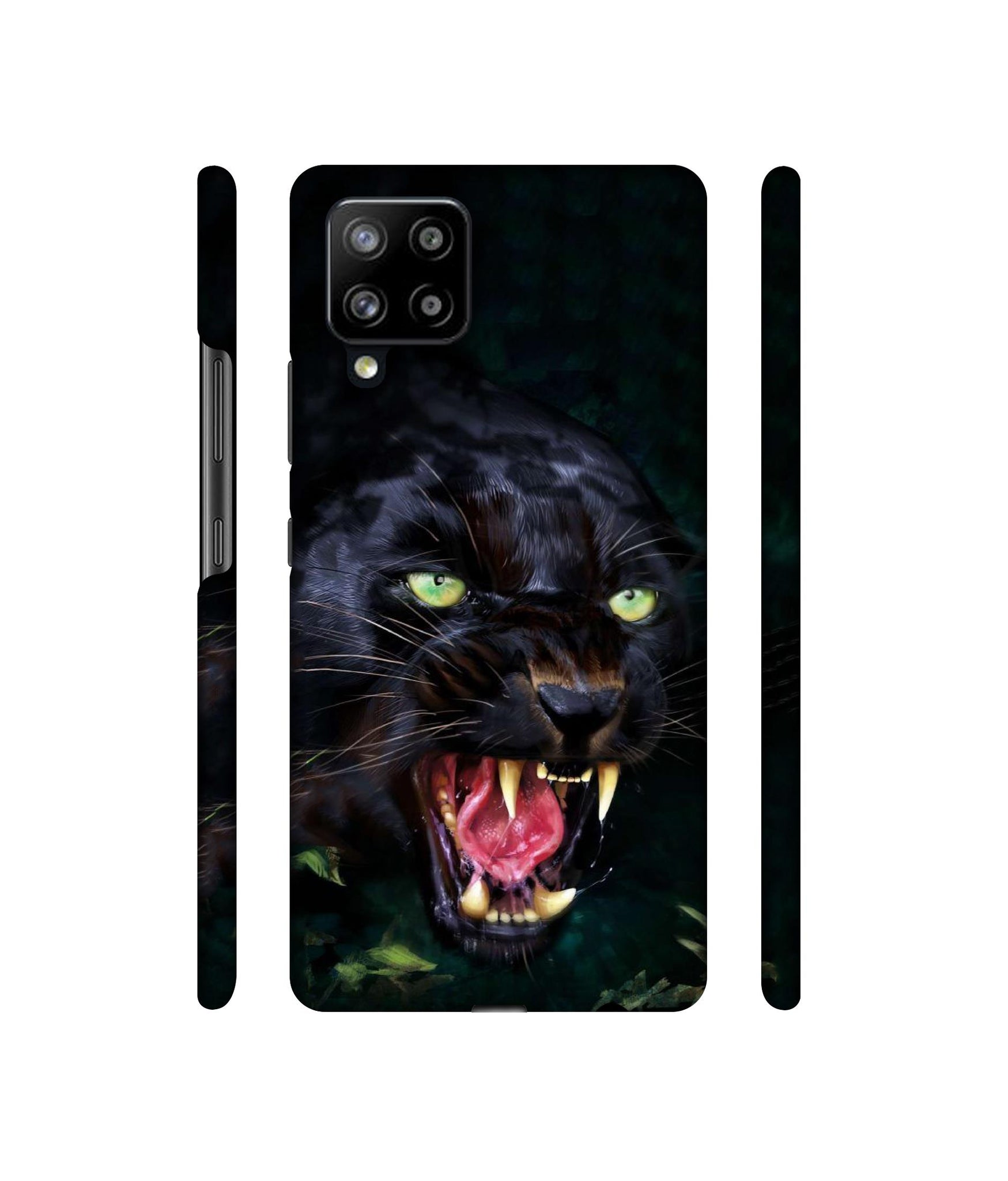 Angry Black Tiger Face Designer Hard Back Cover for Samsung Galaxy M42 5G / A42 5G