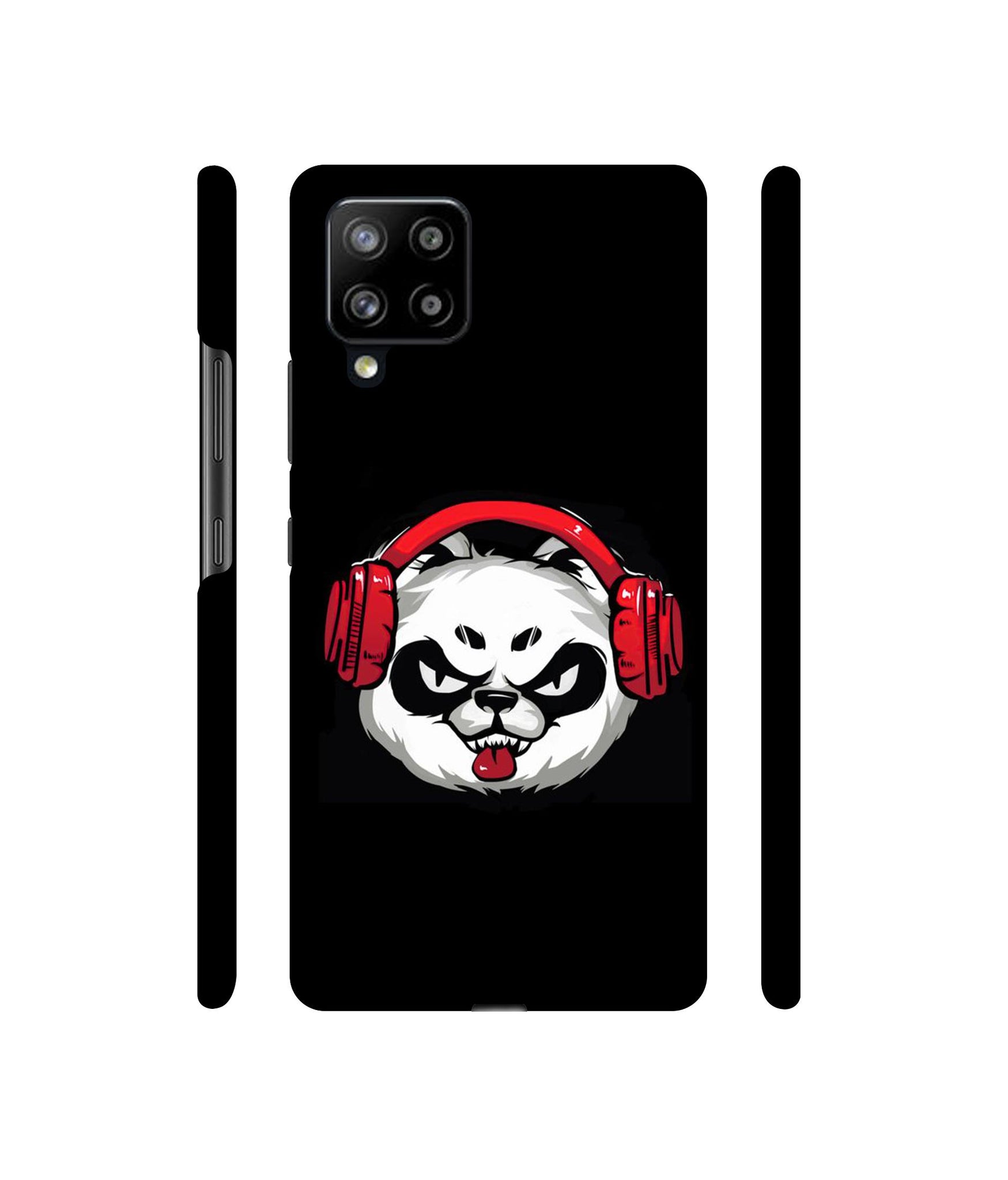 Panda With Headphone Designer Hard Back Cover for Samsung Galaxy M42 5G / A42 5G