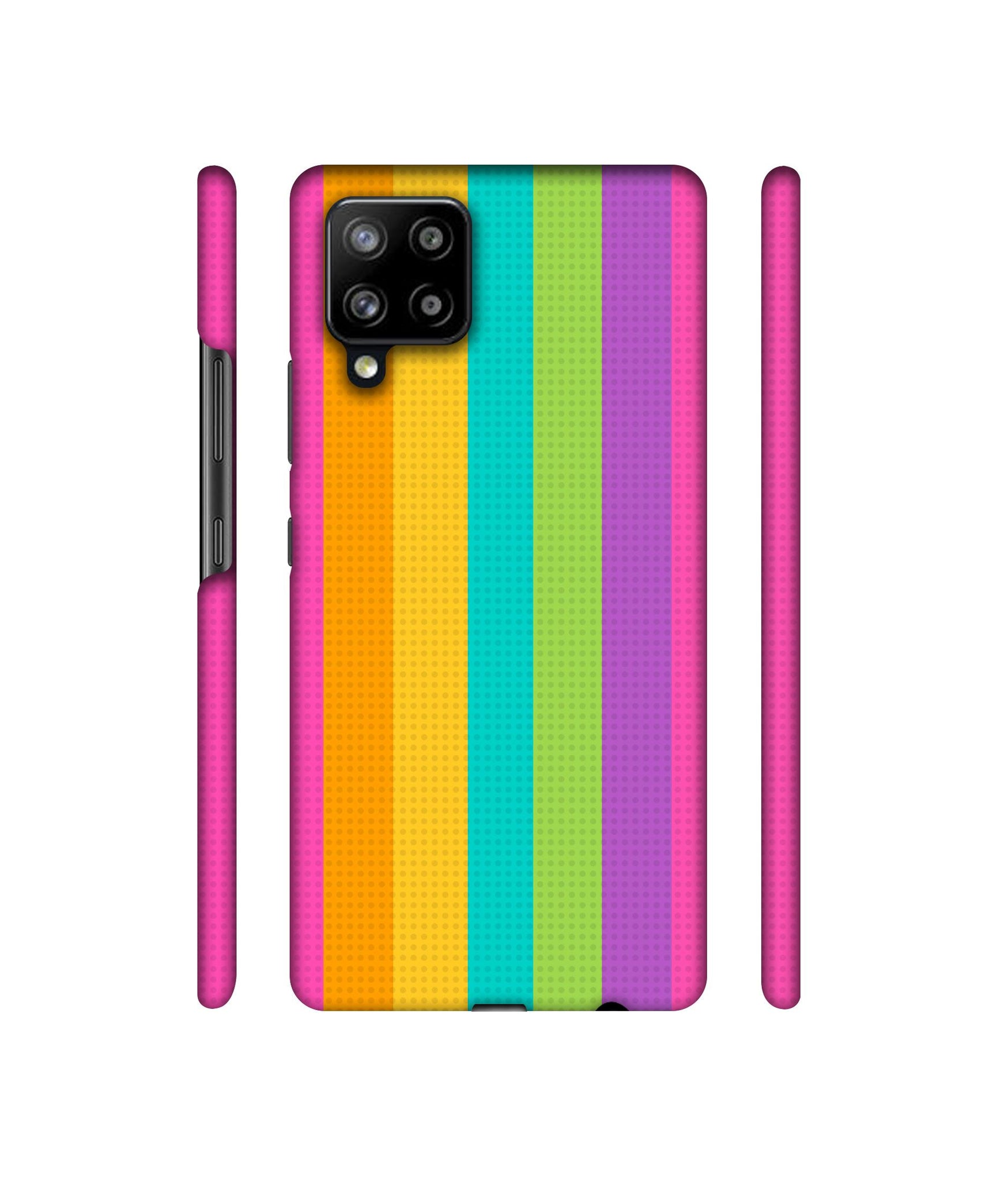 Random Colour Line Designer Hard Back Cover for Samsung Galaxy M42 5G / A42 5G