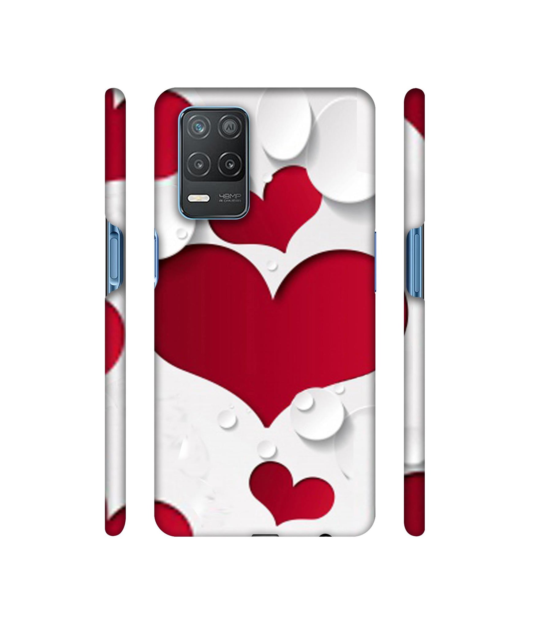 Multiple Hearts Designer Hard Back Cover for Realme 8 5G / Realme 8s 5G