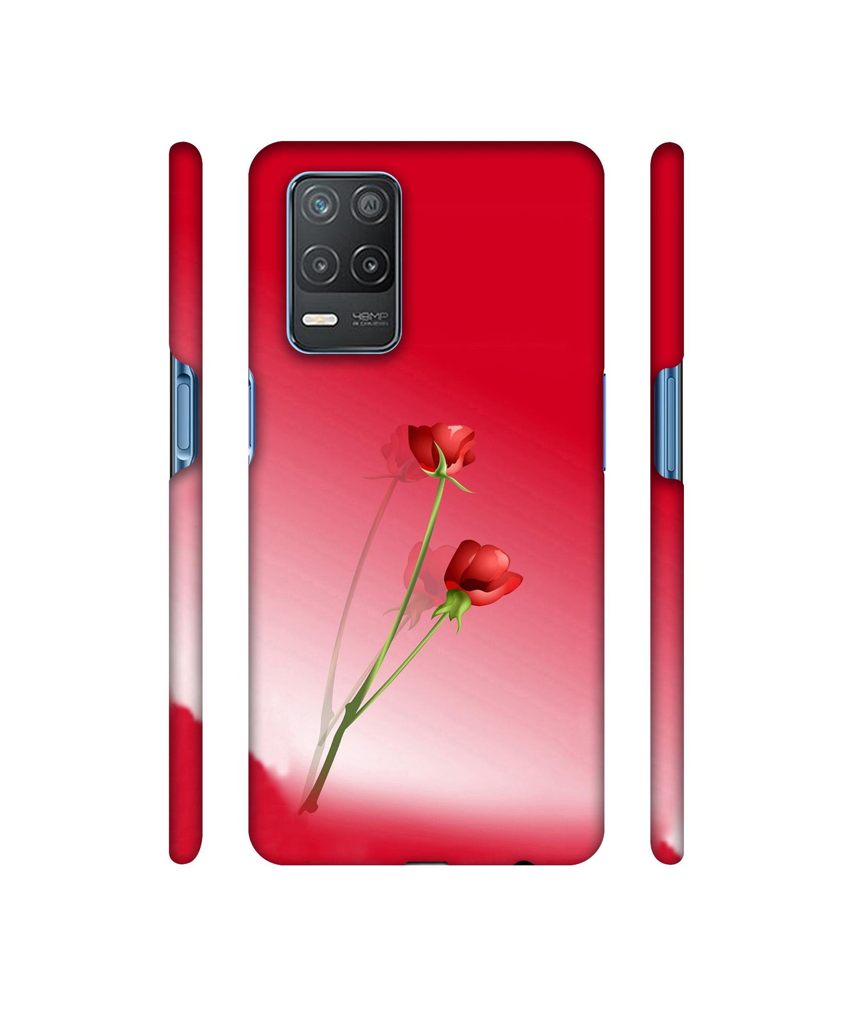 Red Roses Designer Hard Back Cover for Realme 8 5G / Realme 8s 5G