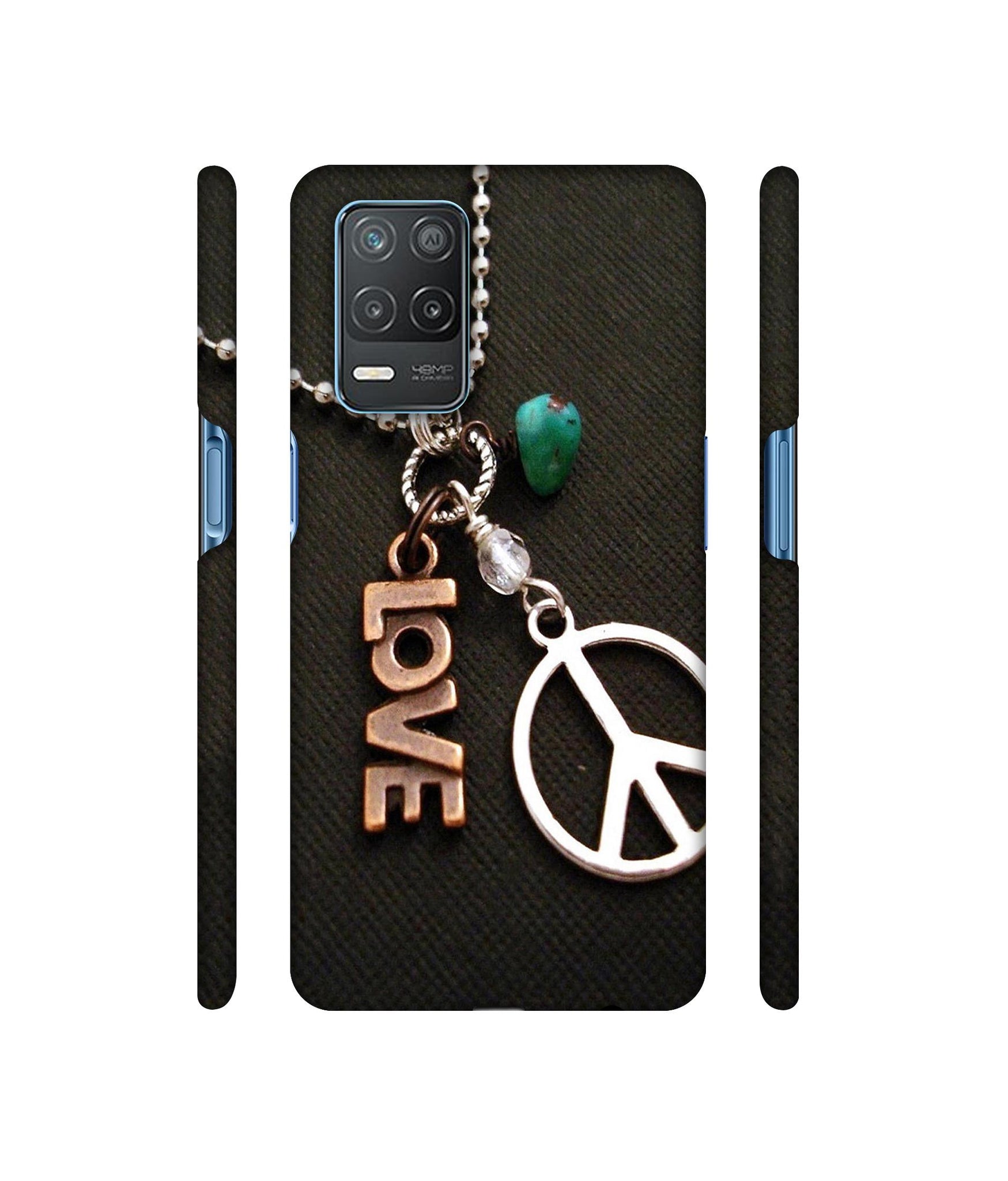 Love and Peace Designer Hard Back Cover for Realme 8 5G / Realme 8s 5G