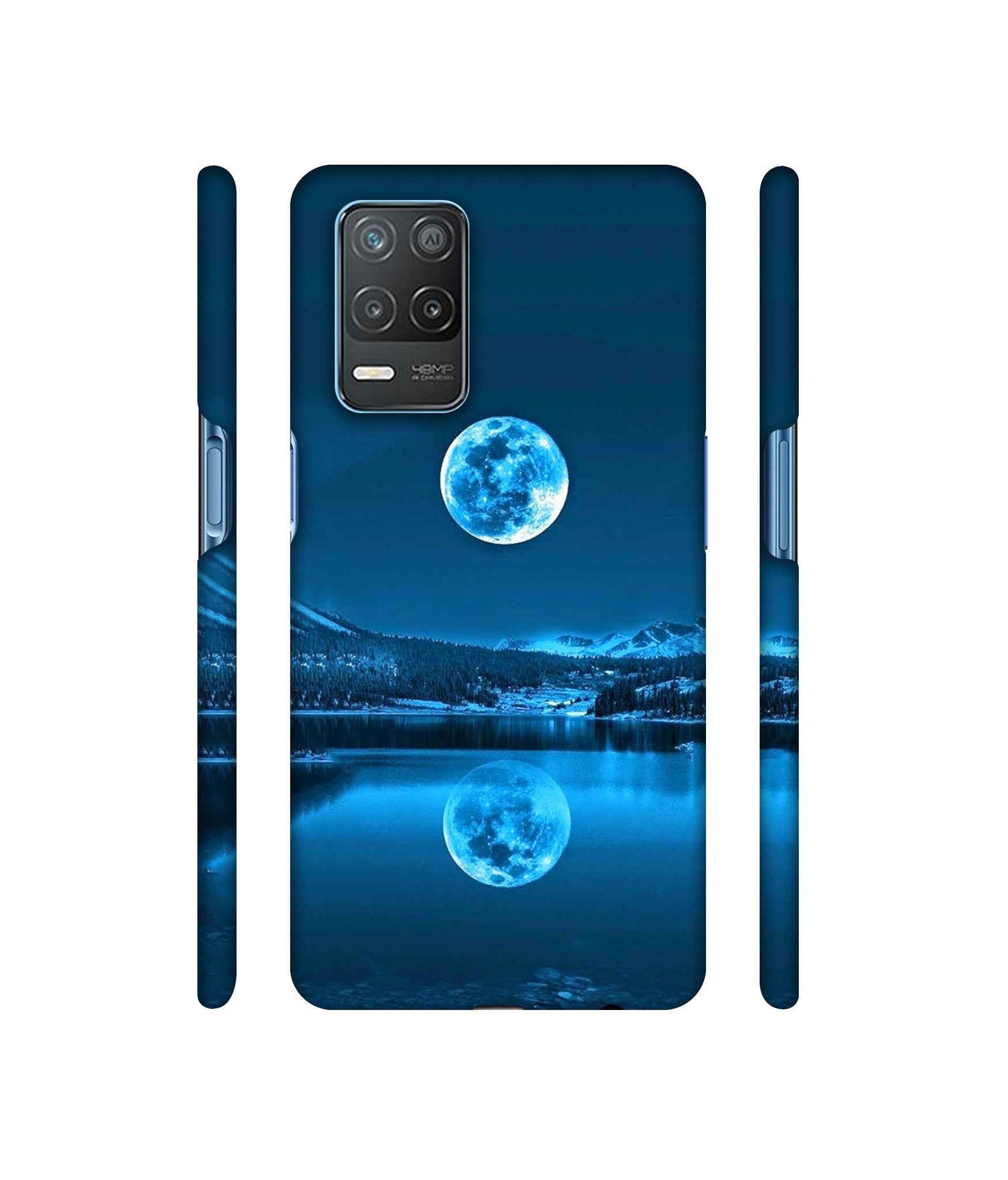 Awesome Moon Designer Hard Back Cover for Realme 8 5G / Realme 8s 5G