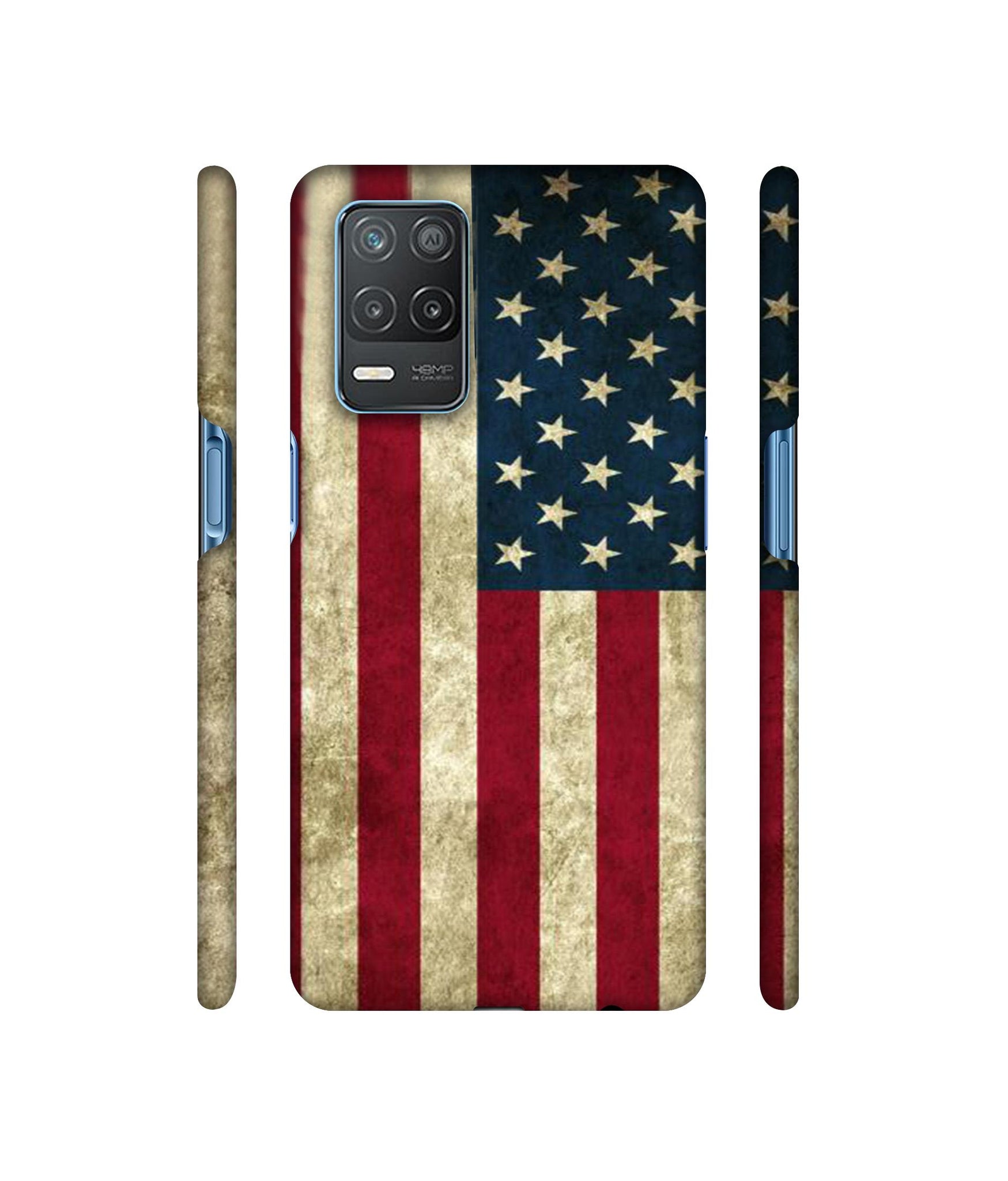 Vingate USA Flag Designer Hard Back Cover for Realme 8 5G / Realme 8s 5G