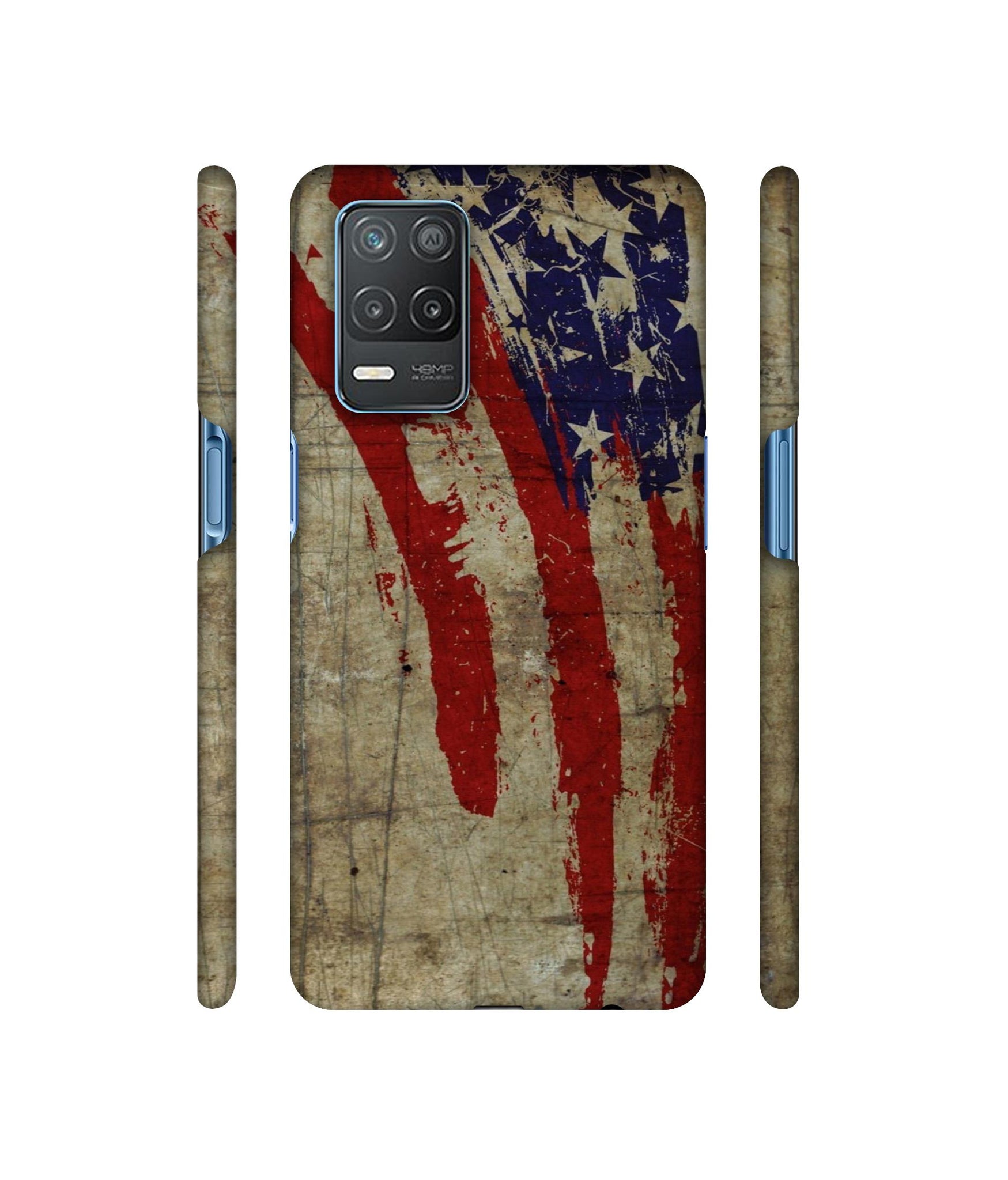 Vintage American Flag Designer Hard Back Cover for Realme 8 5G / Realme 8s 5G