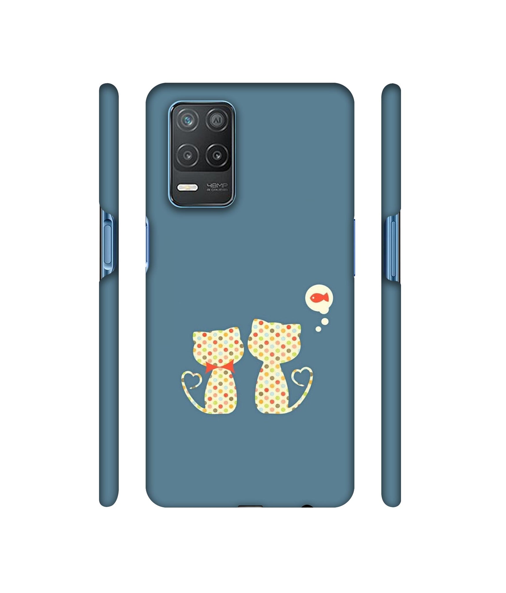 Fish On Mind Print Designer Hard Back Cover for Realme 8 5G / Realme 8s 5G