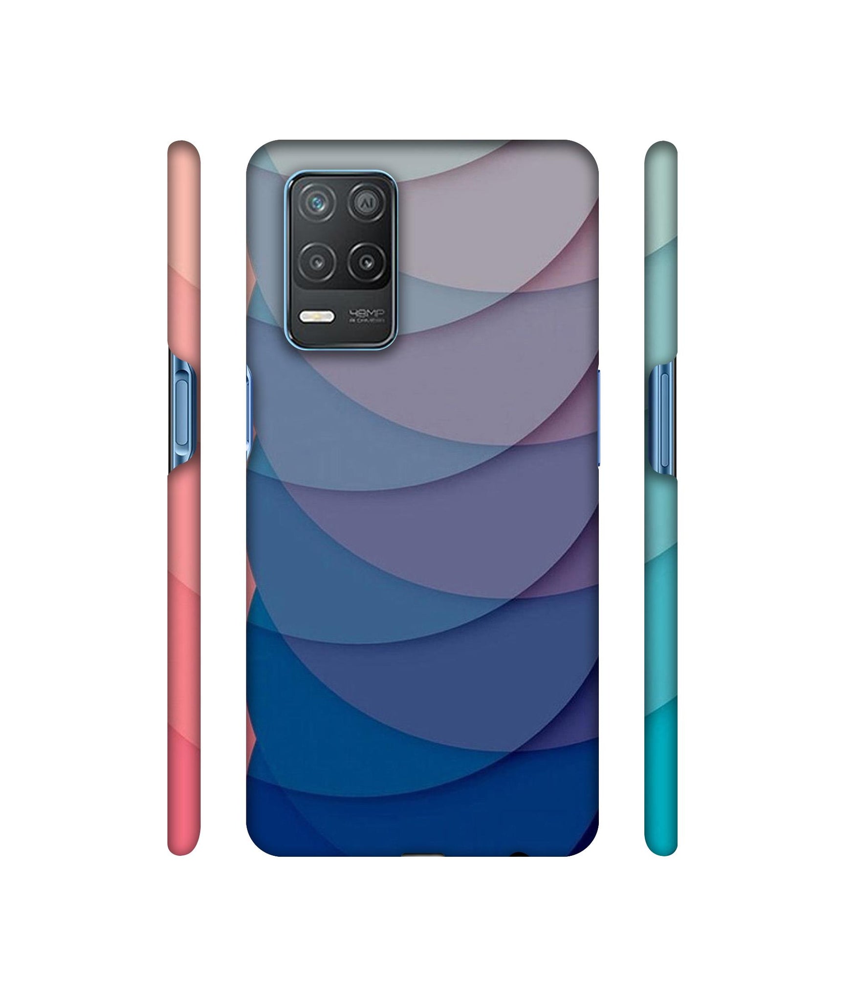 Waves Pattern Print Designer Hard Back Cover for Realme 8 5G / Realme 8s 5G