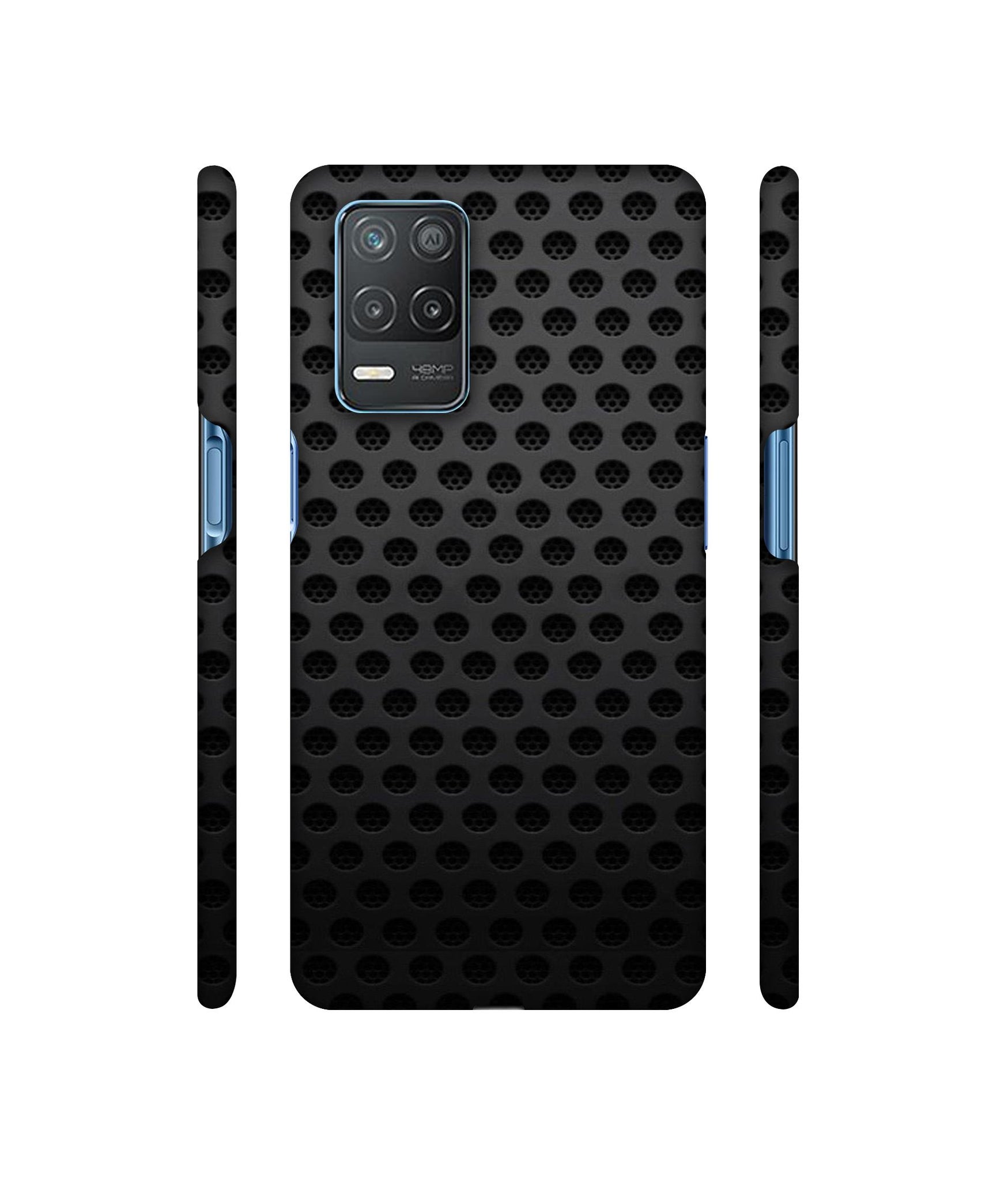 Black Circle Designer Hard Back Cover for Realme 8 5G / Realme 8s 5G