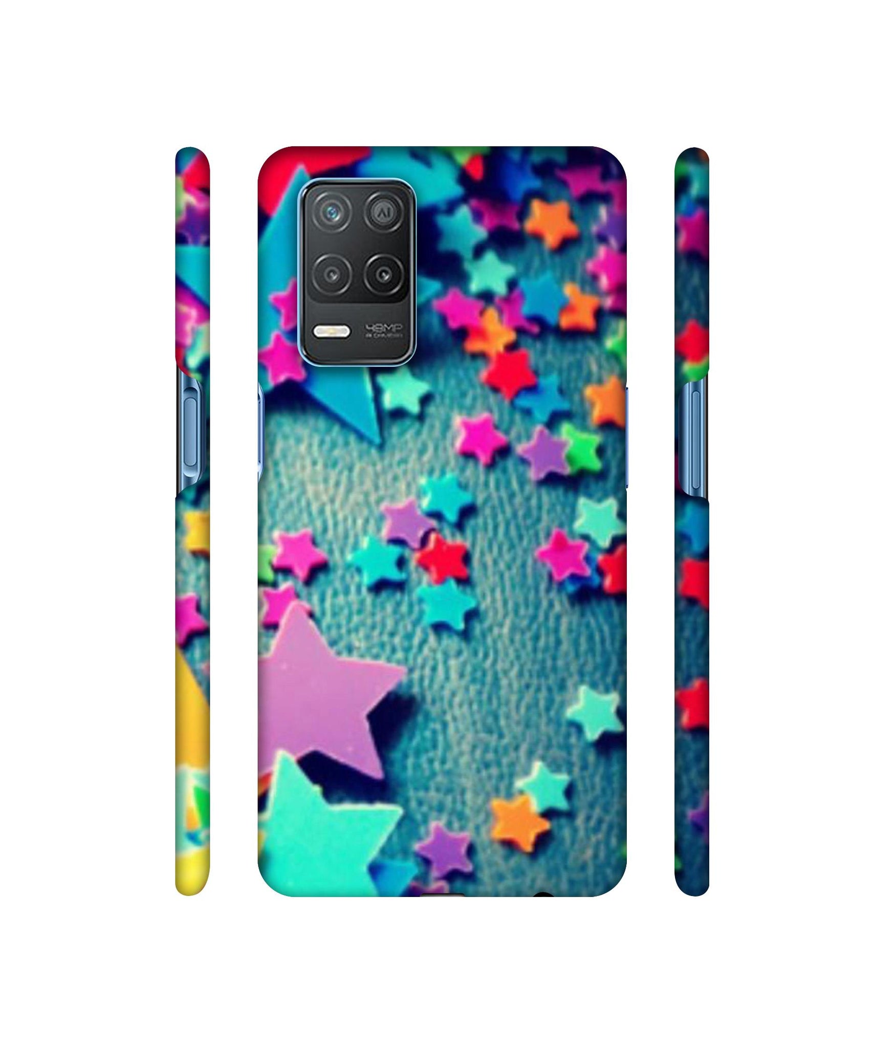 Colorful Stars Designer Hard Back Cover for Realme 8 5G / Realme 8s 5G