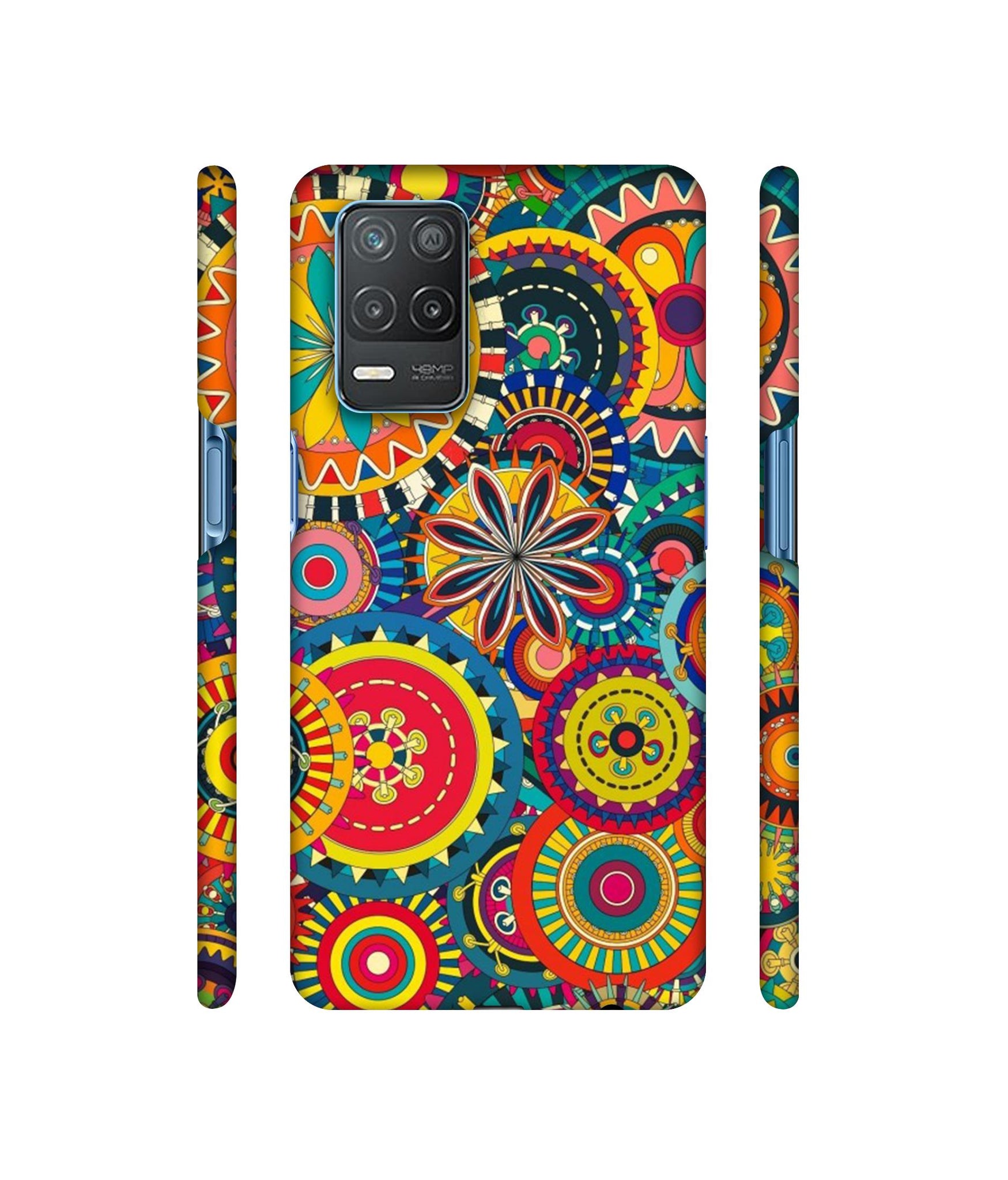 Ring Pattern Print Designer Hard Back Cover for Realme 8 5G / Realme 8s 5G