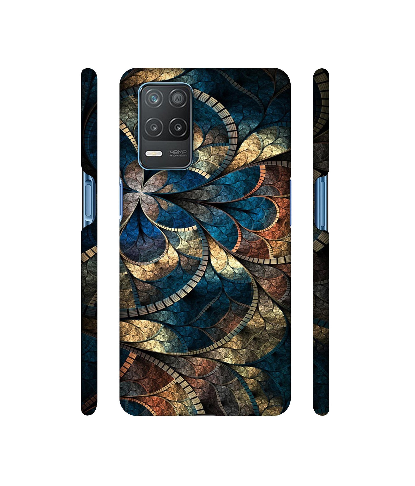 Fractional Pattern Designer Hard Back Cover for Realme 8 5G / Realme 8s 5G