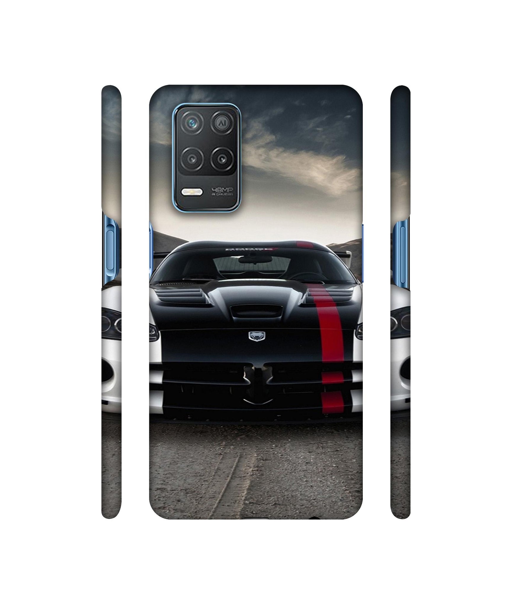 Sports Car Pattern Designer Hard Back Cover for Realme 8 5G / Realme 8s 5G