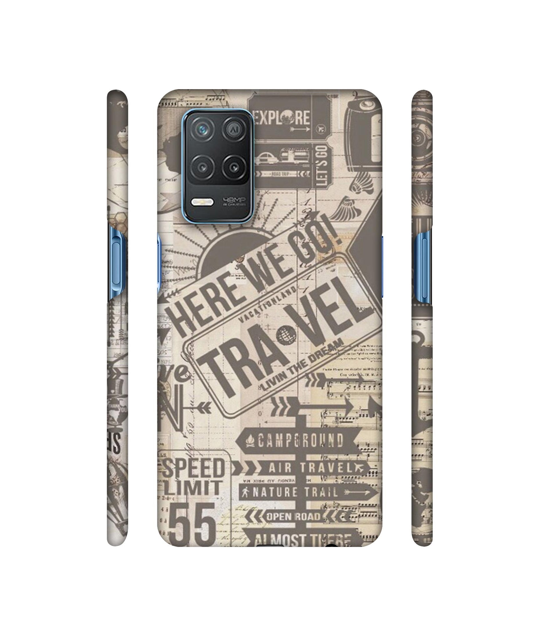 Travel Designer Hard Back Cover for Realme 8 5G / Realme 8s 5G