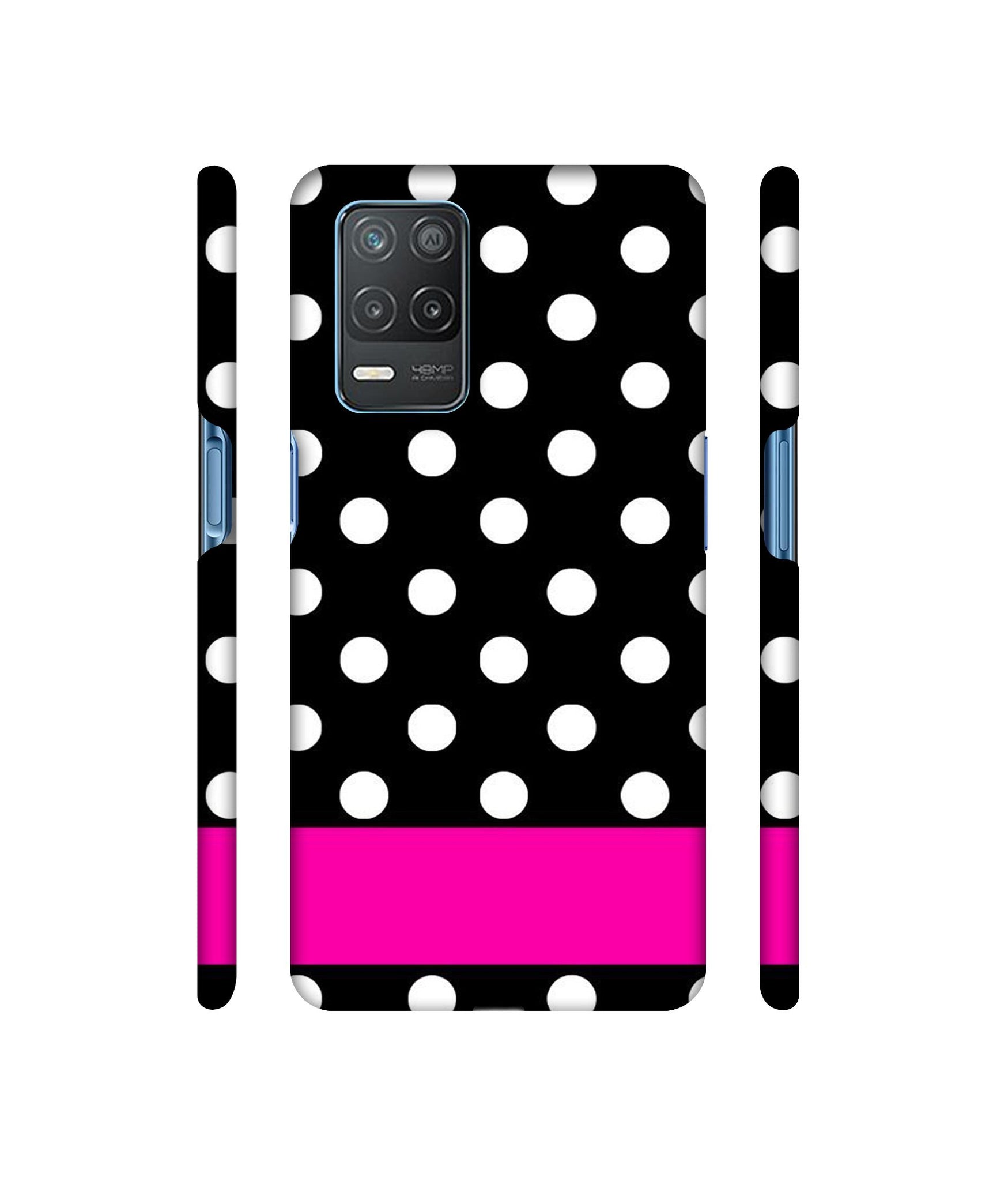 White Dots Pattern Designer Hard Back Cover for Realme 8 5G / Realme 8s 5G