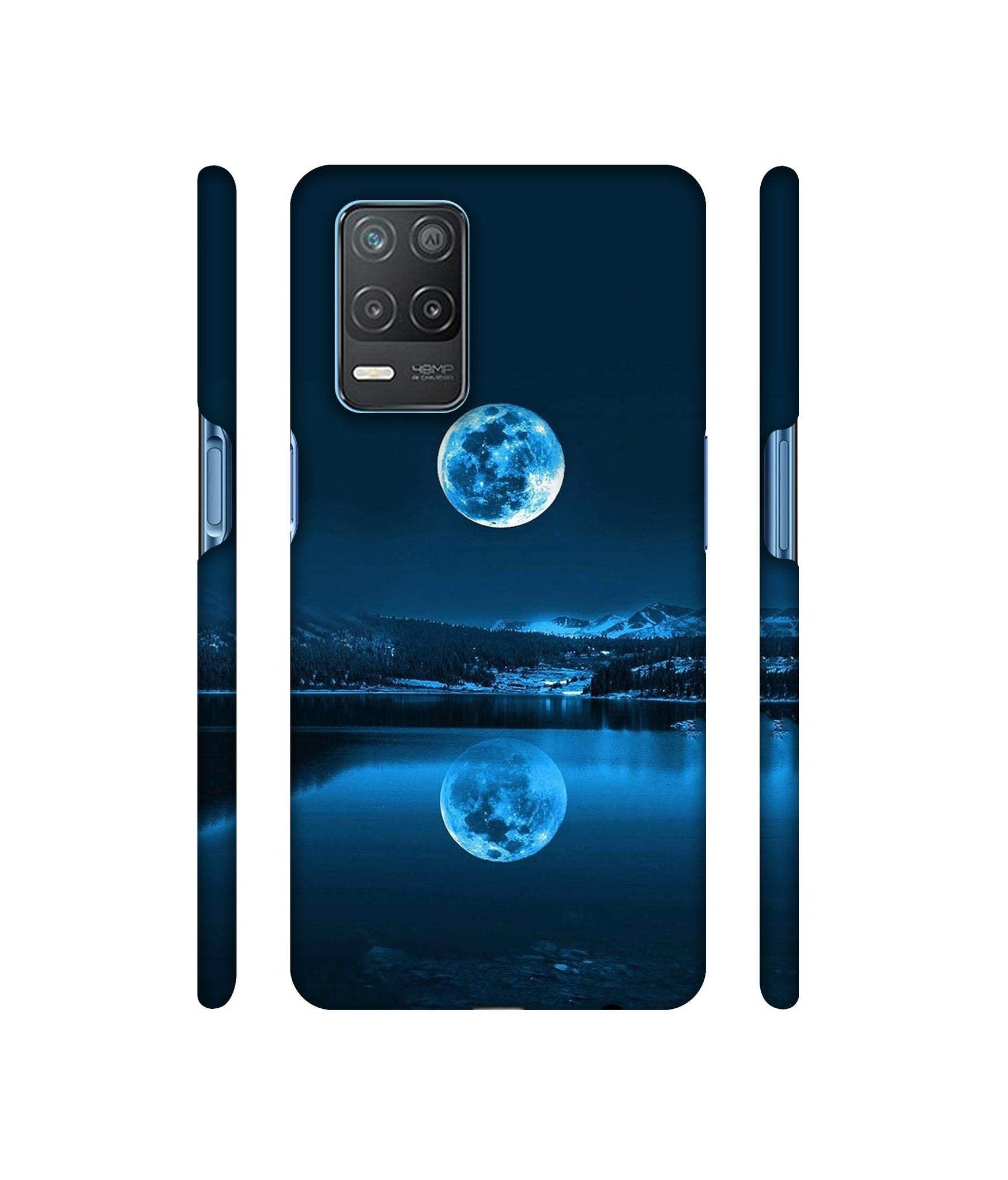 Moon Pattern Print Designer Hard Back Cover for Realme 8 5G / Realme 8s 5G