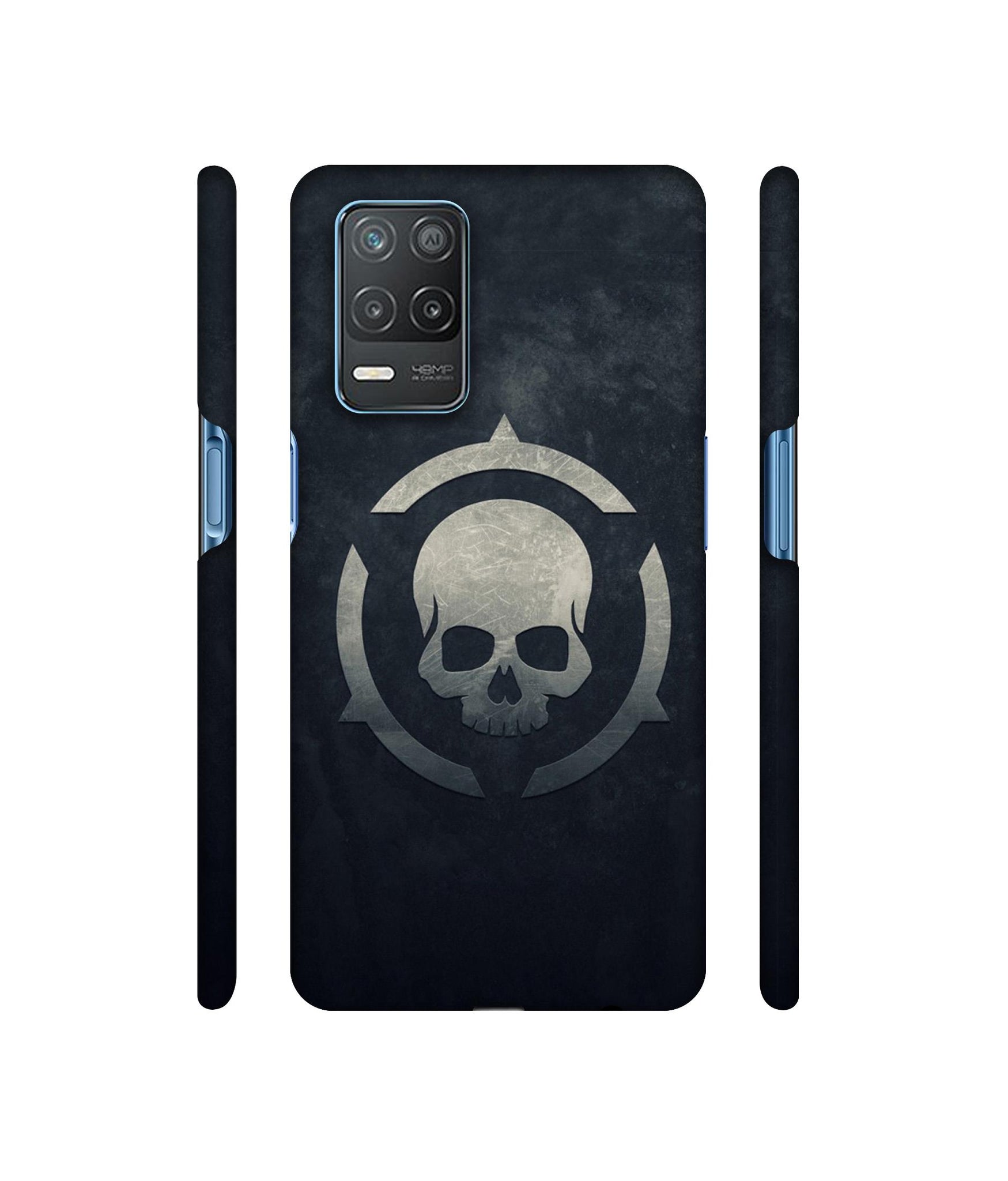 Skull Pattern Print Designer Hard Back Cover for Realme 8 5G / Realme 8s 5G