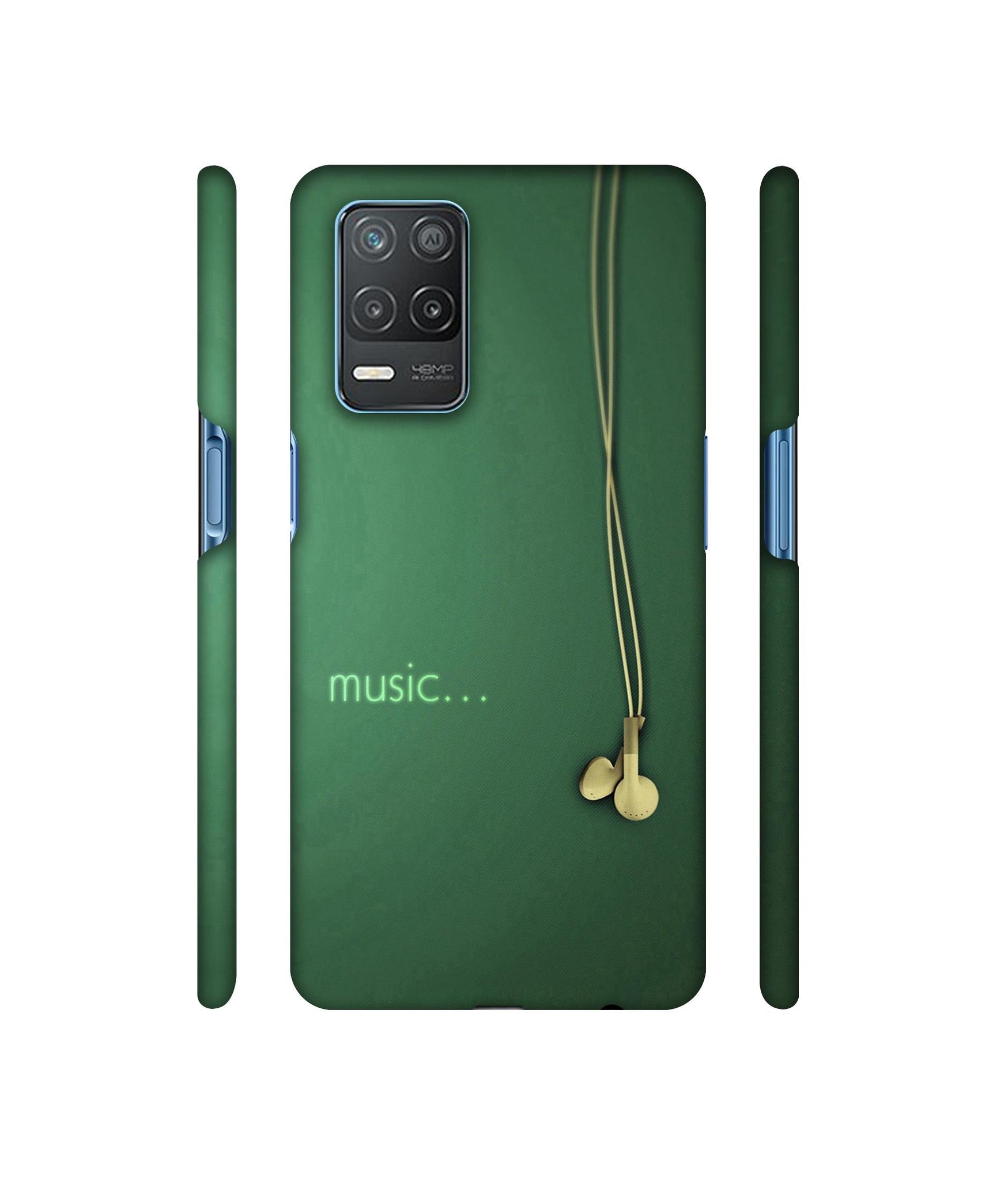 Headphone Music Designer Hard Back Cover for Realme 8 5G / Realme 8s 5G