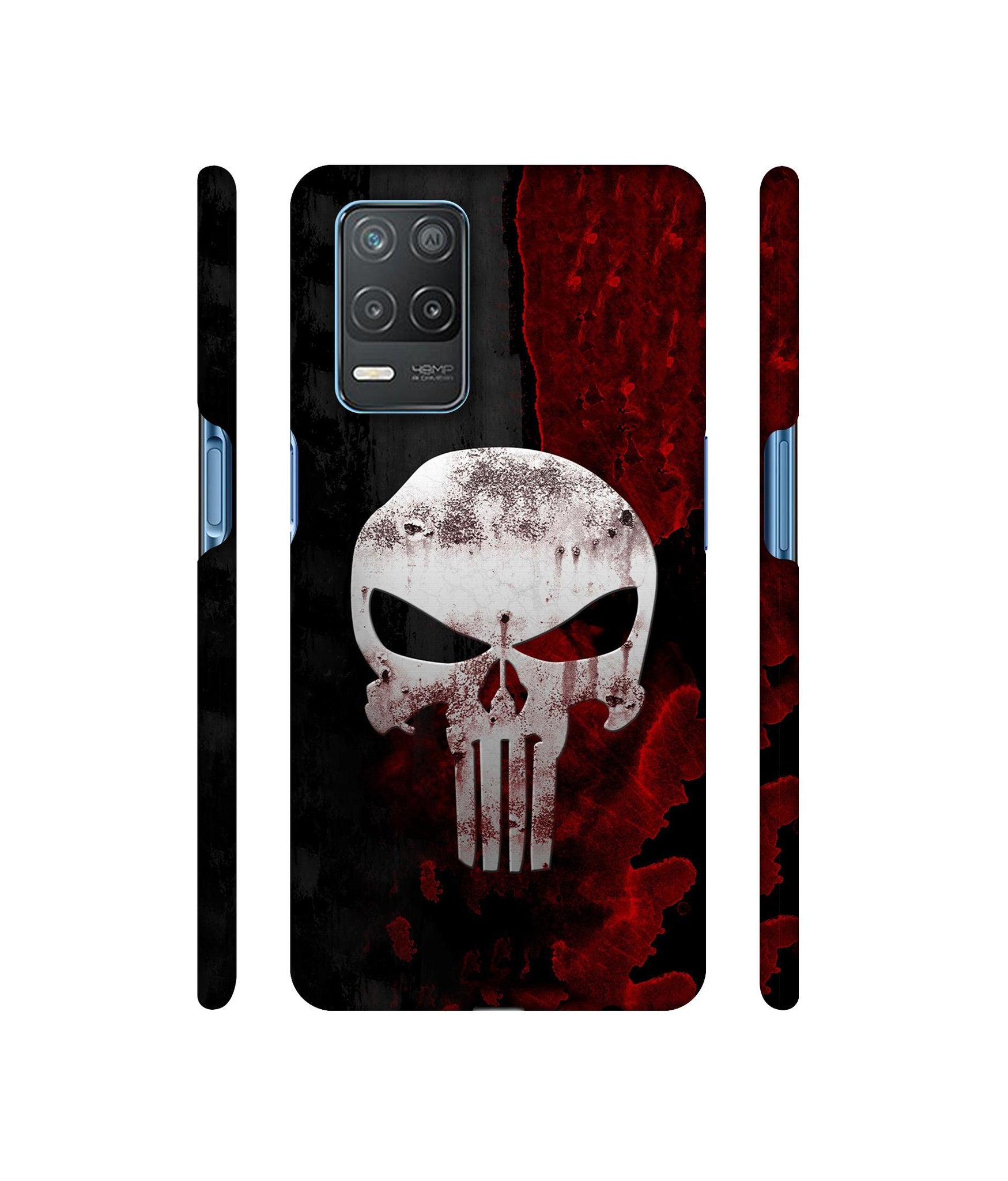 Punisher Skull Designer Hard Back Cover for Realme 8 5G / Realme 8s 5G