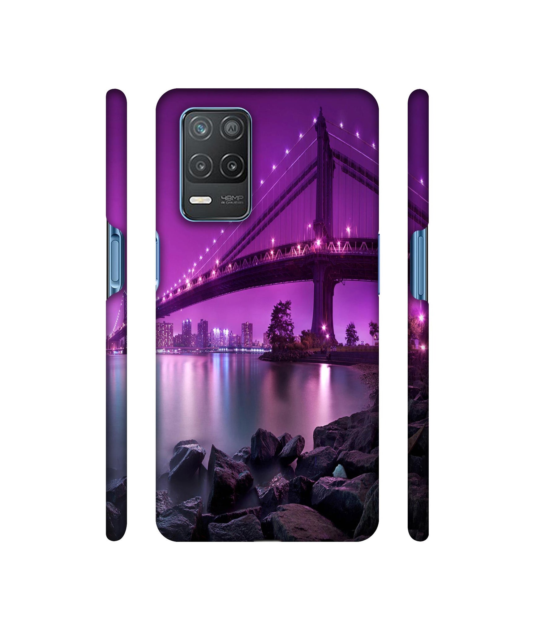 Manhattan Bridge Designer Hard Back Cover for Realme 8 5G / Realme 8s 5G