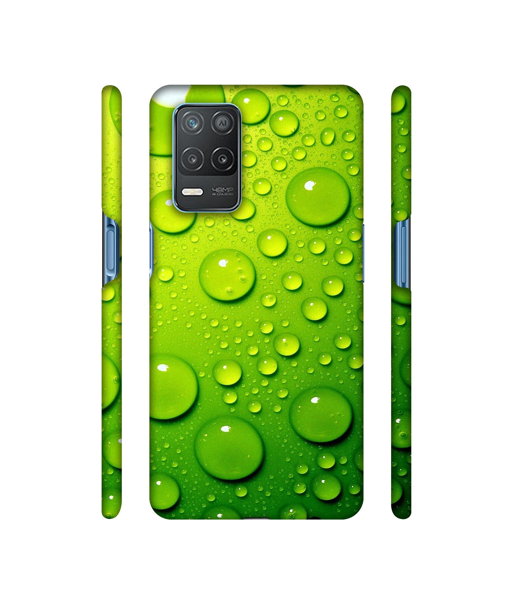 Green Bubbles Designer Hard Back Cover for Realme 8 5G / Realme 8s 5G