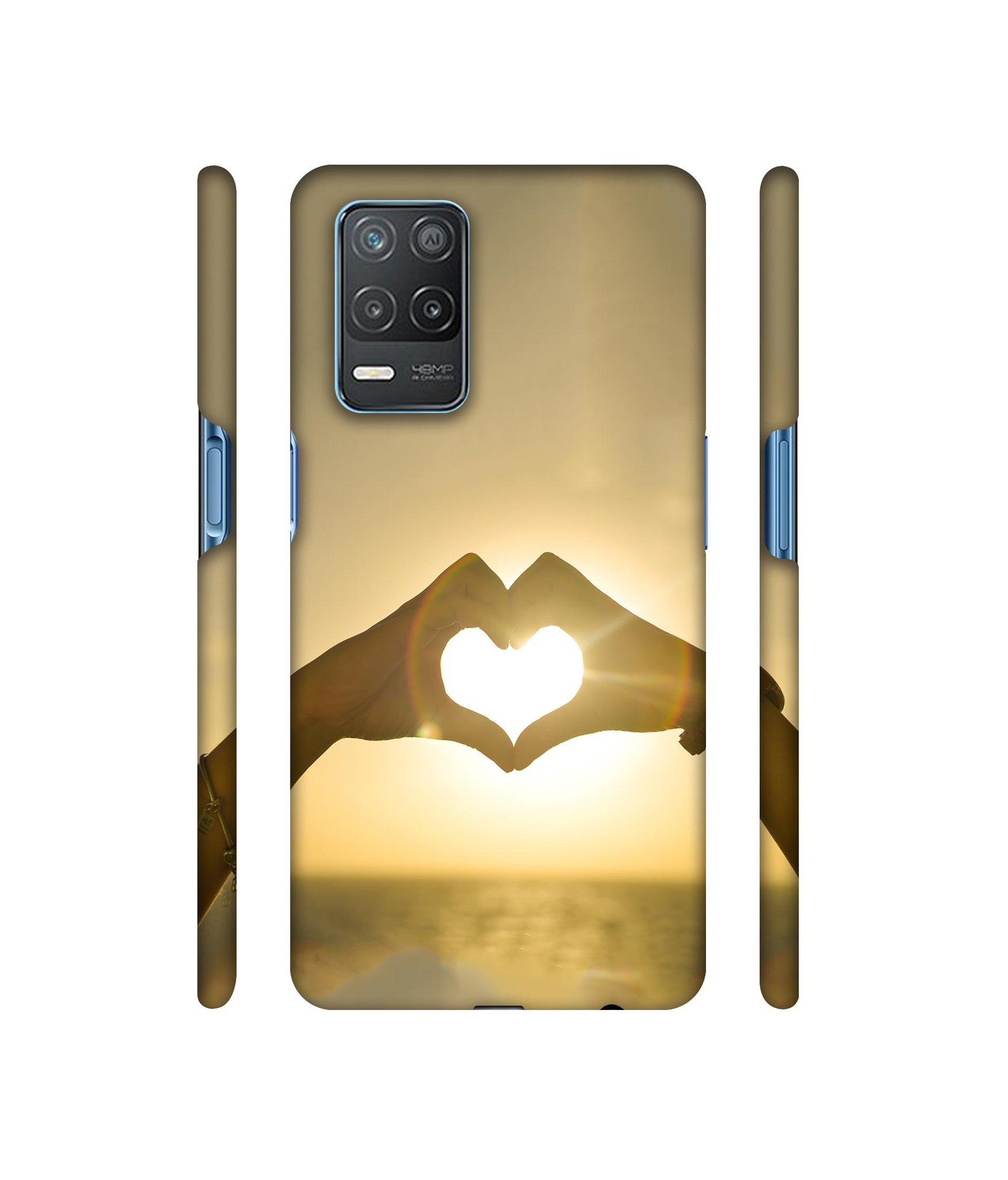Heart in Hand Shape Designer Hard Back Cover for Realme 8 5G / Realme 8s 5G