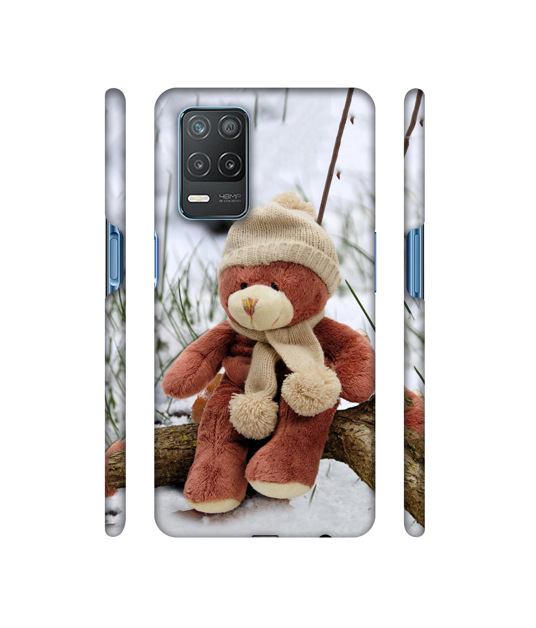 Woolen Bear Designer Hard Back Cover for Realme 8 5G / Realme 8s 5G